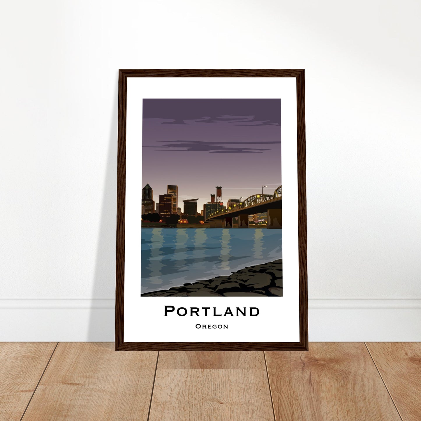 Portland United States - Hawthorne Bridge City Poster