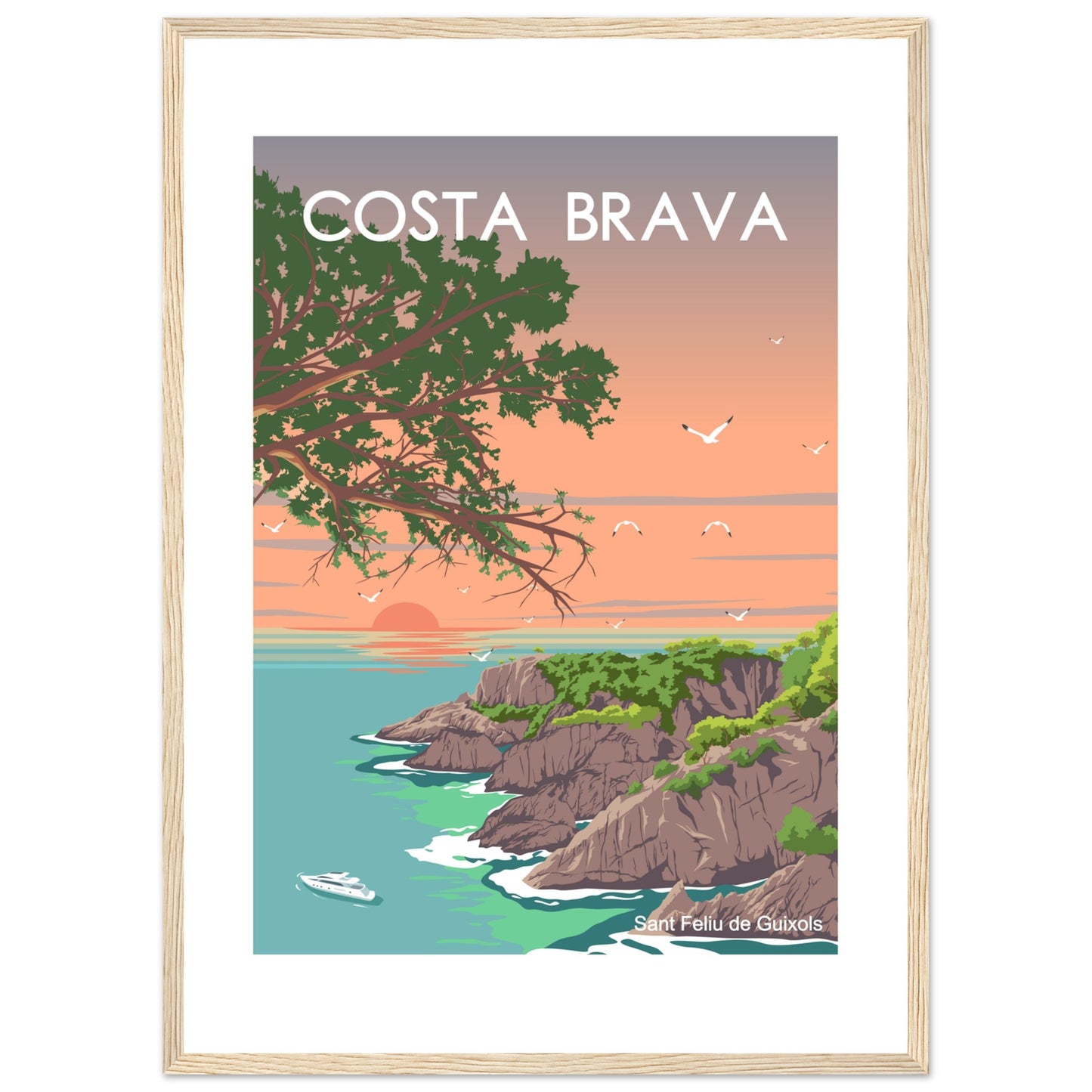 Costa Brava - Cala de l'Ametller Framed Poster