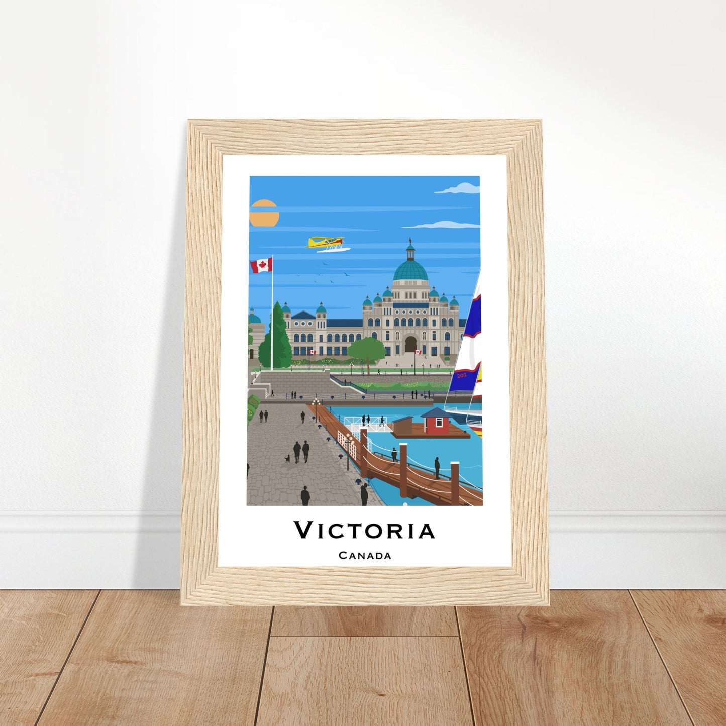 Victoria, Canada - Parliament House City Poster