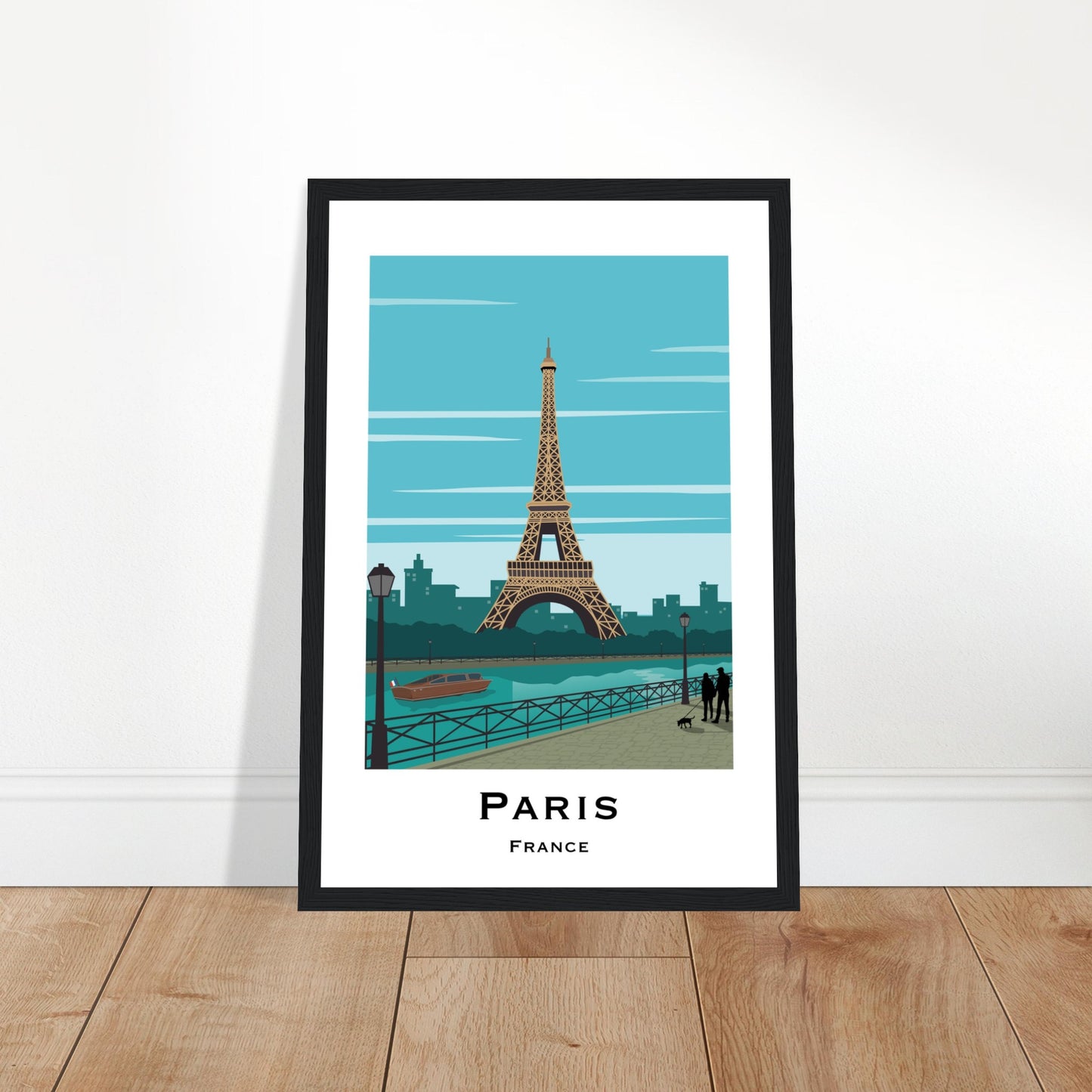 Paris, France - Eiffel Tower City Poster