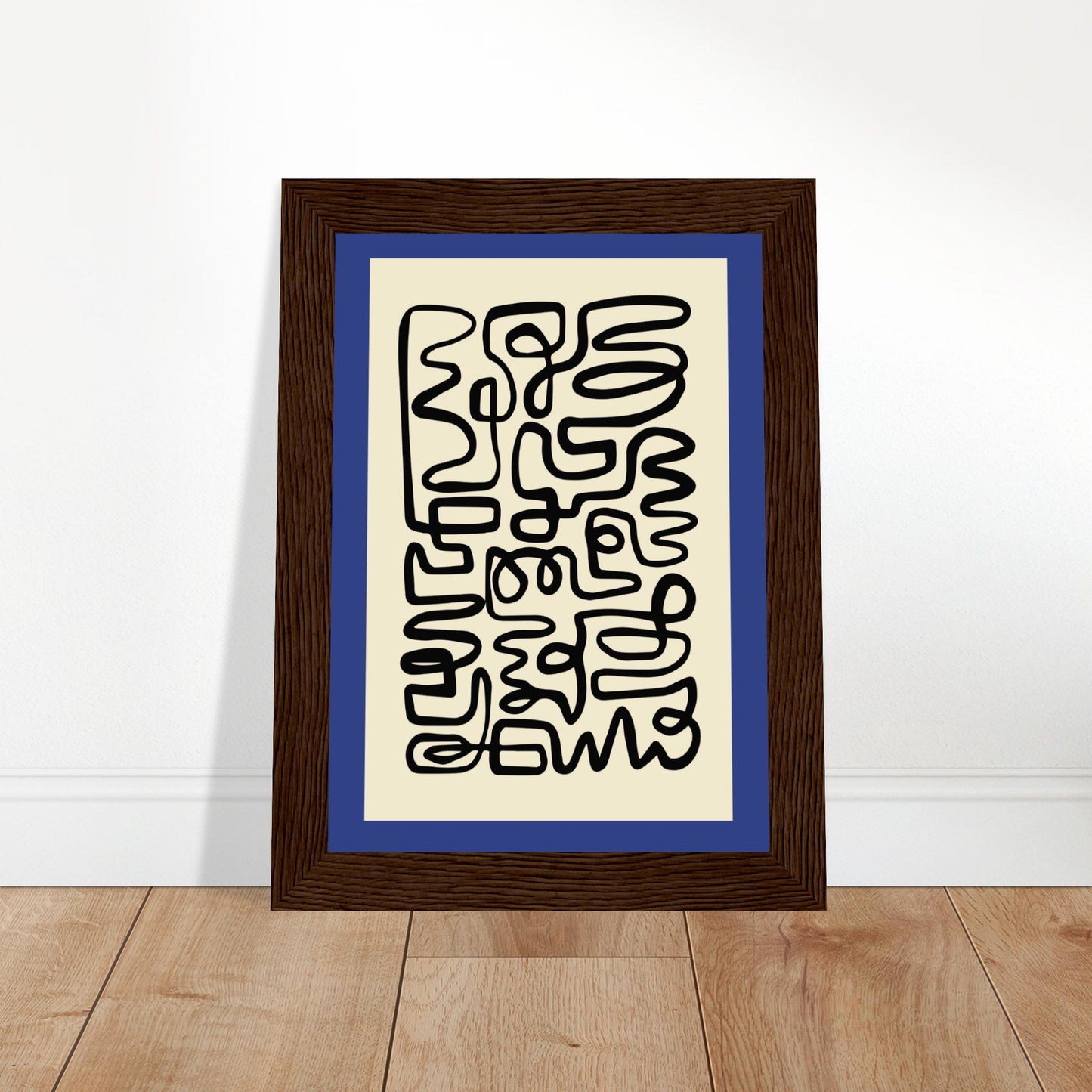 Pencil Blue - Abstract Modern Poster