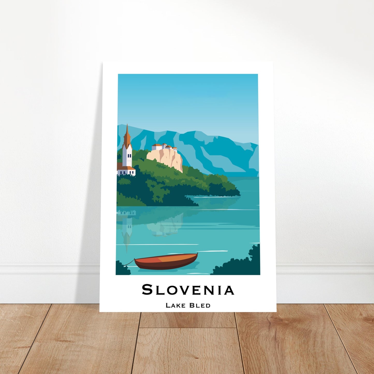 Bled, Slovenia - Lake Bled City Poster