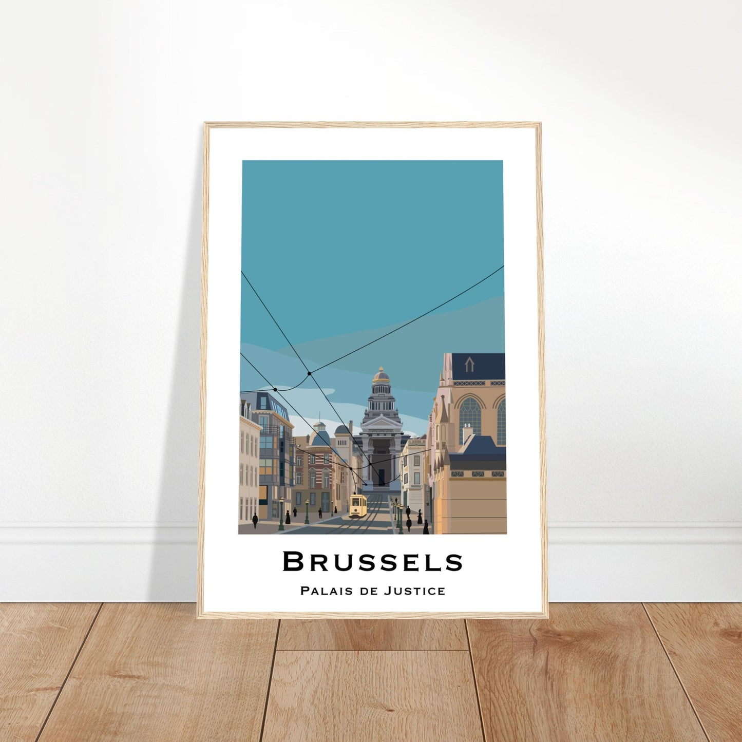 Brussels, Belgium - Palais de Justice City Poster