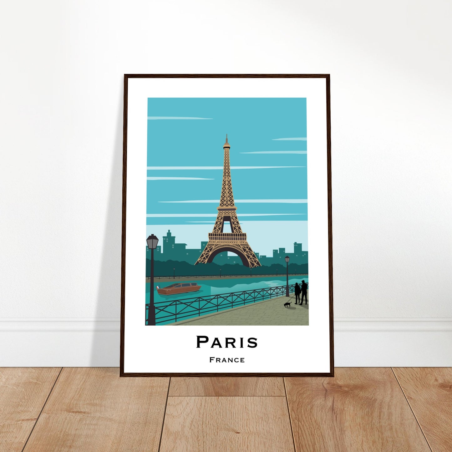 Paris, France - Eiffel Tower City Poster