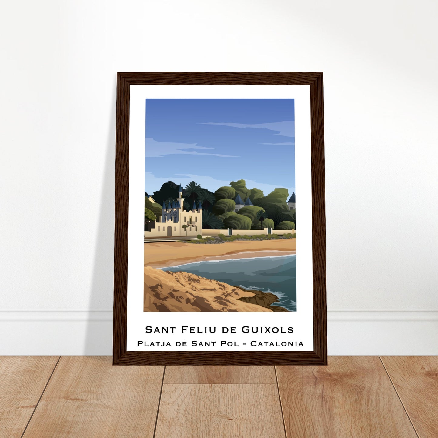 Sant Feliu de Guíxols, Spain - Platja de Sant Pol Poster