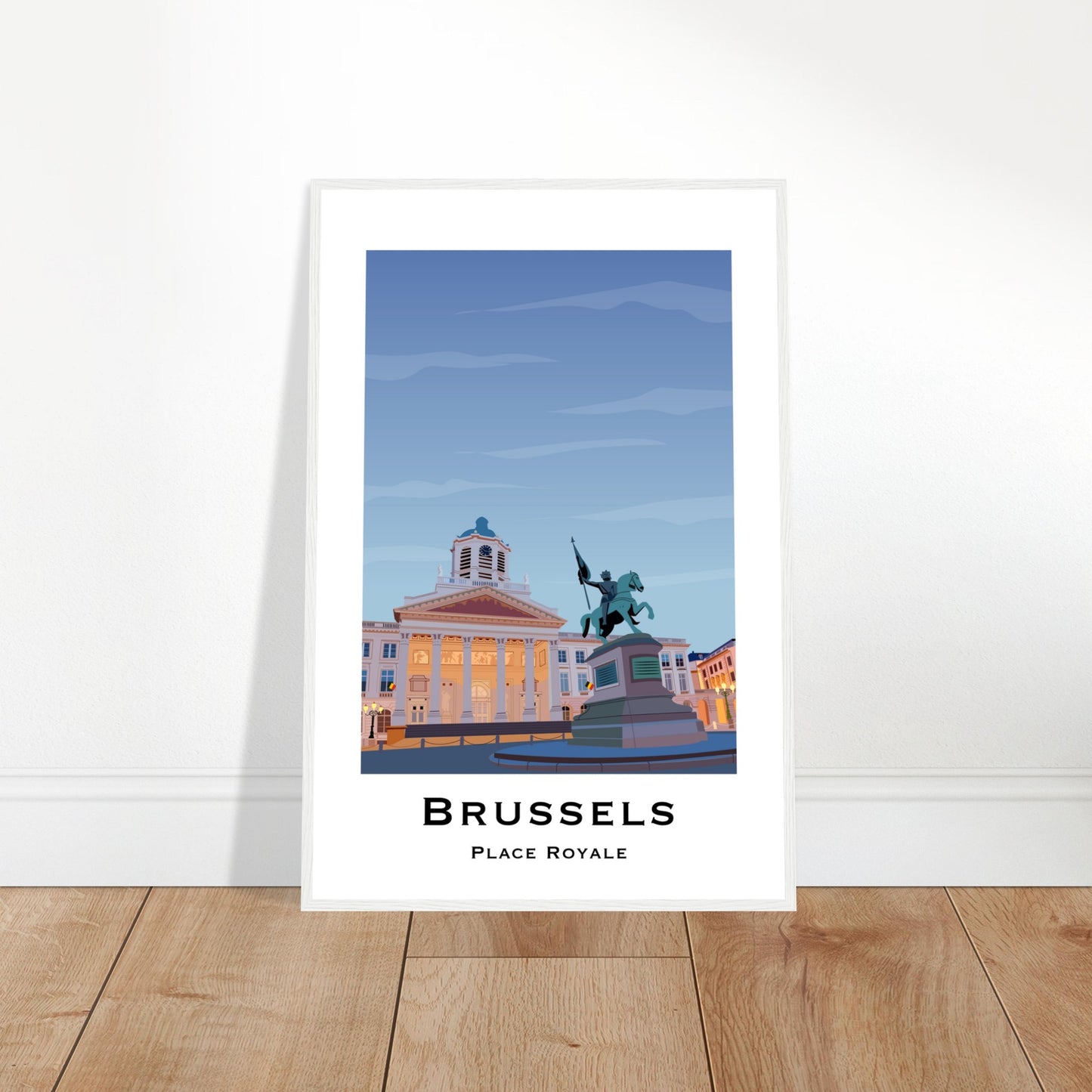 Brussels, Belgium - Place Royale City Poster