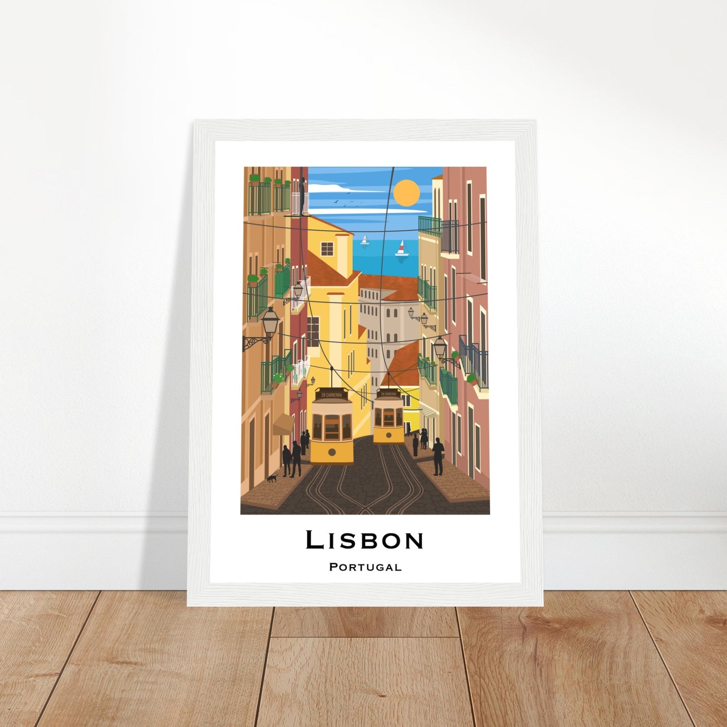 Lisbon, Portugal - Tram City Poster