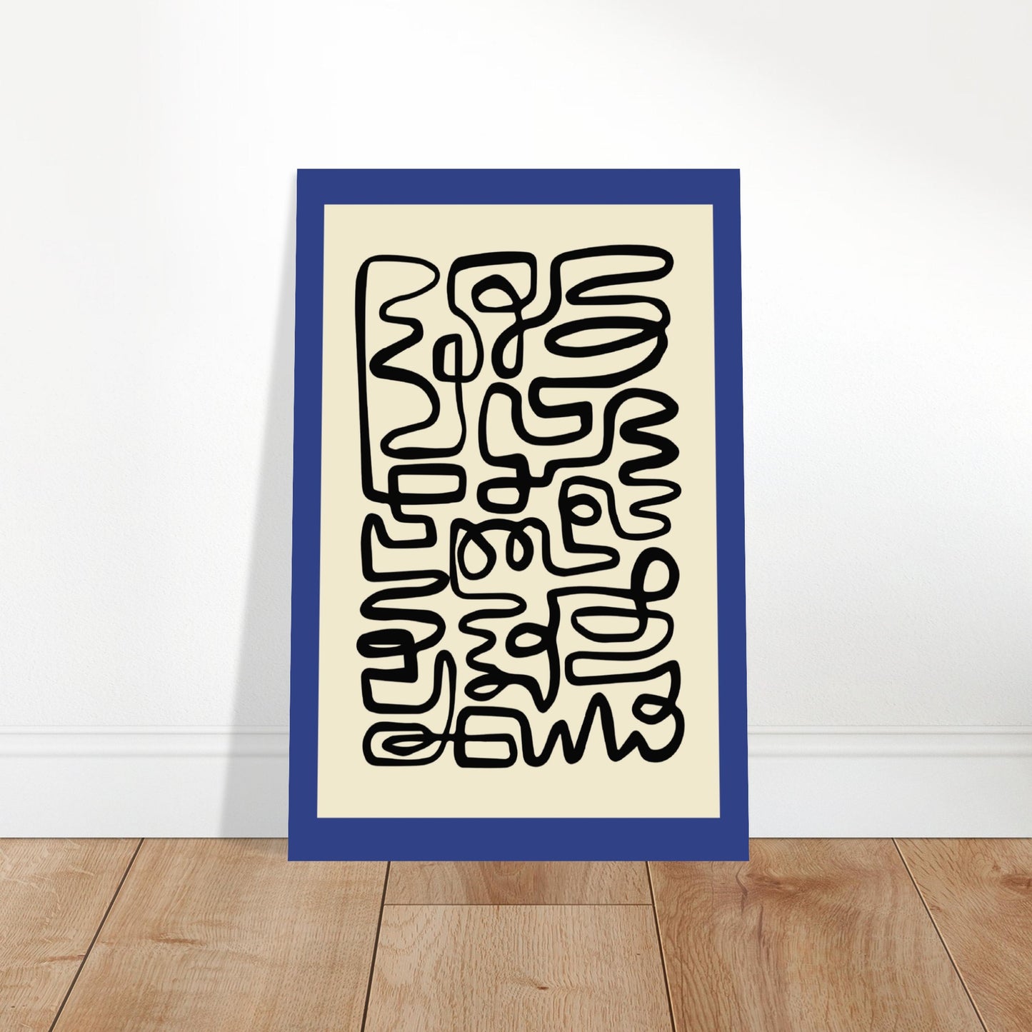 Pencil Blue - Abstract Modern Poster