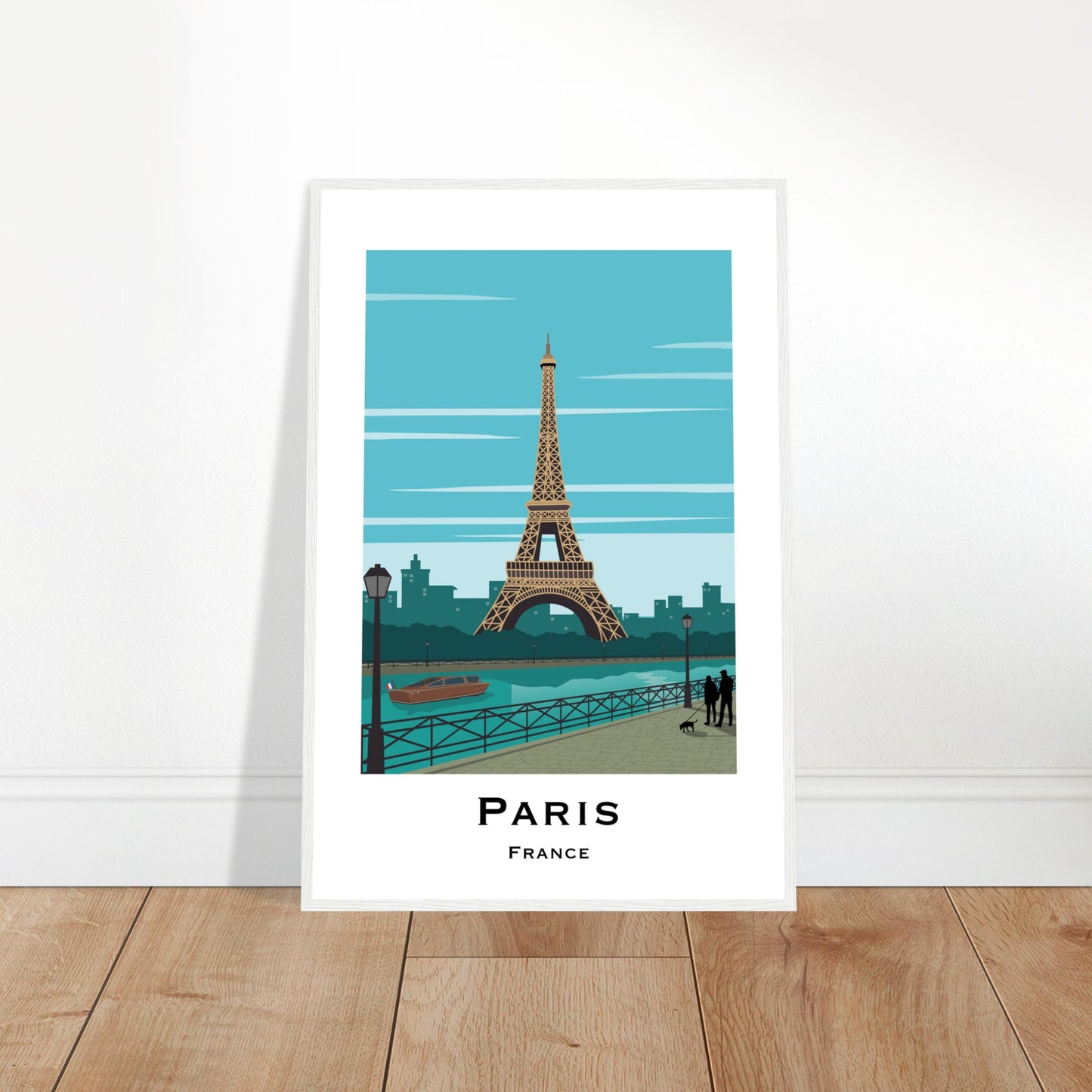 Paris, France - Eiffel Tower City Poster