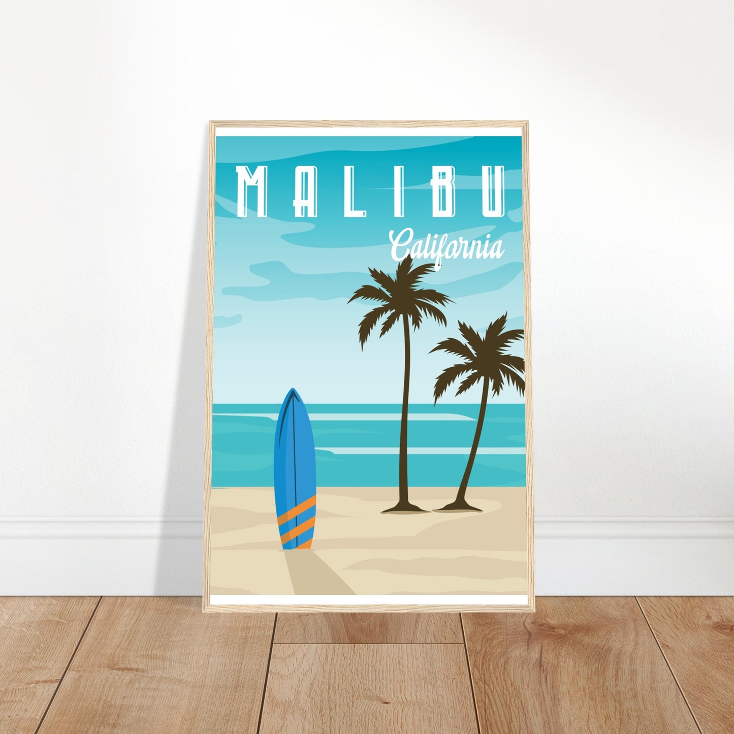 Malibu, United States - Surfrider Beach City Poster