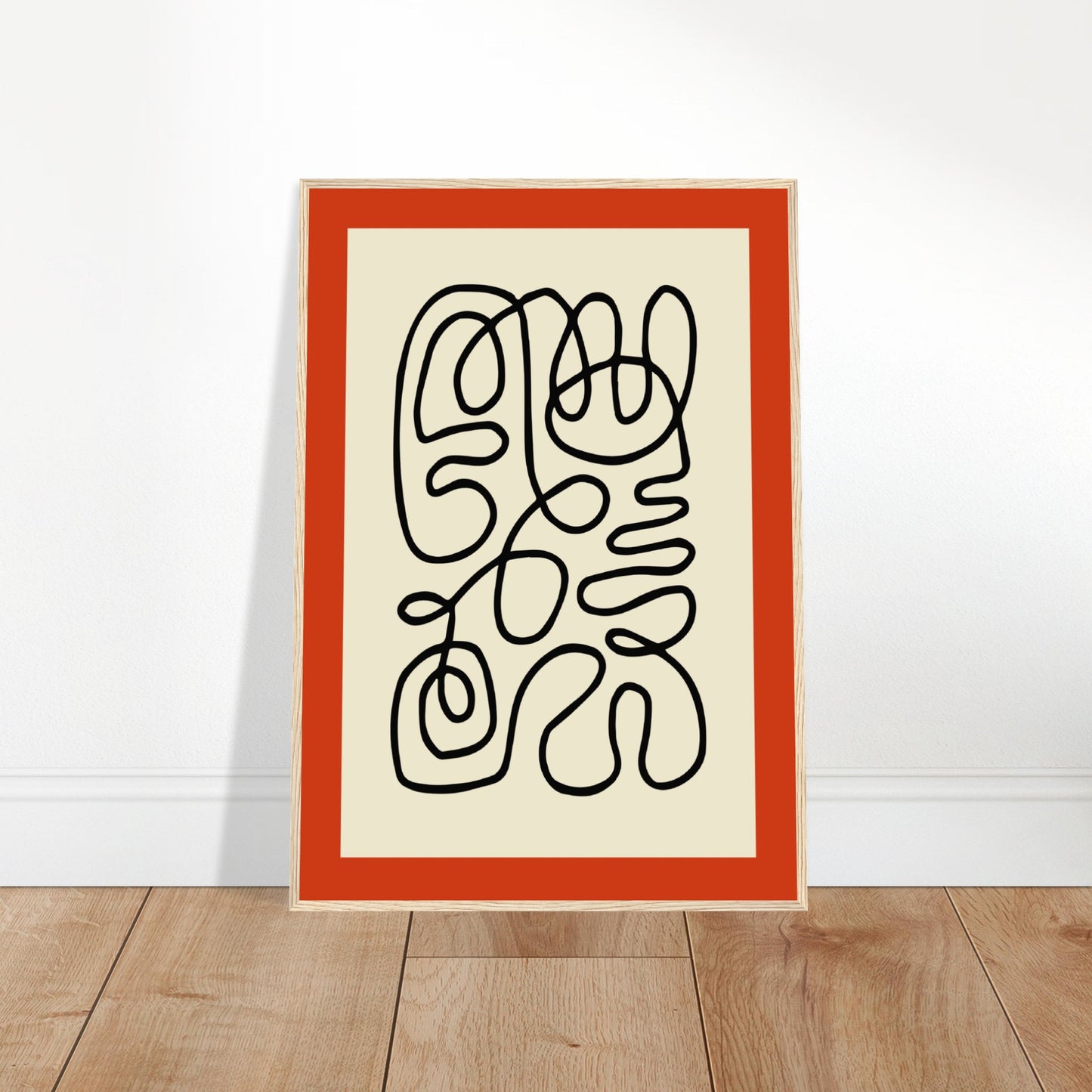 Pencil Red - Abstract Modern Poster