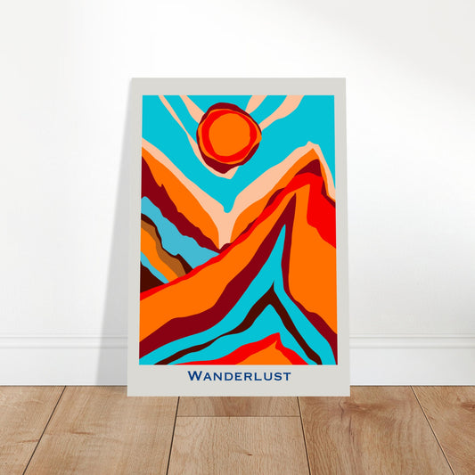 Wanderlust - Abstract Modern Poster