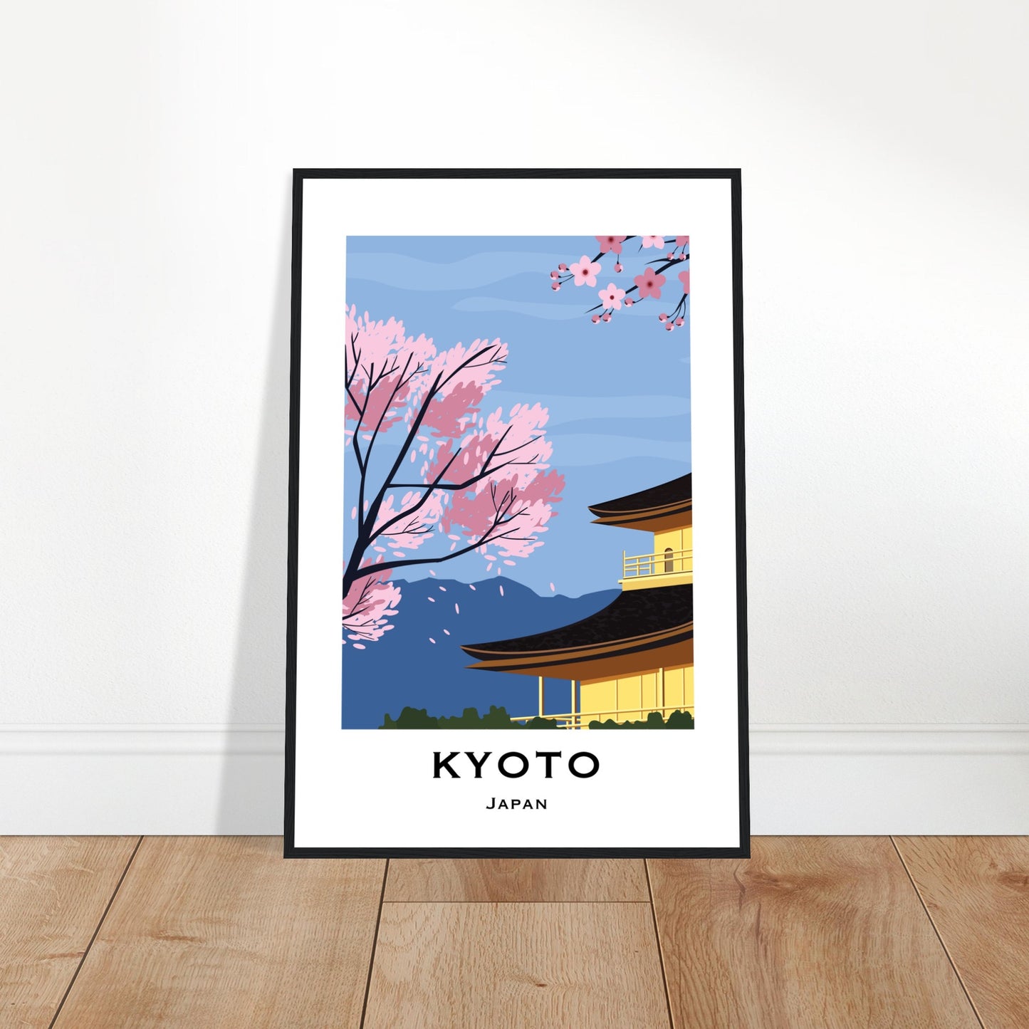 Kyoto, Japan - Mountain View City Poster