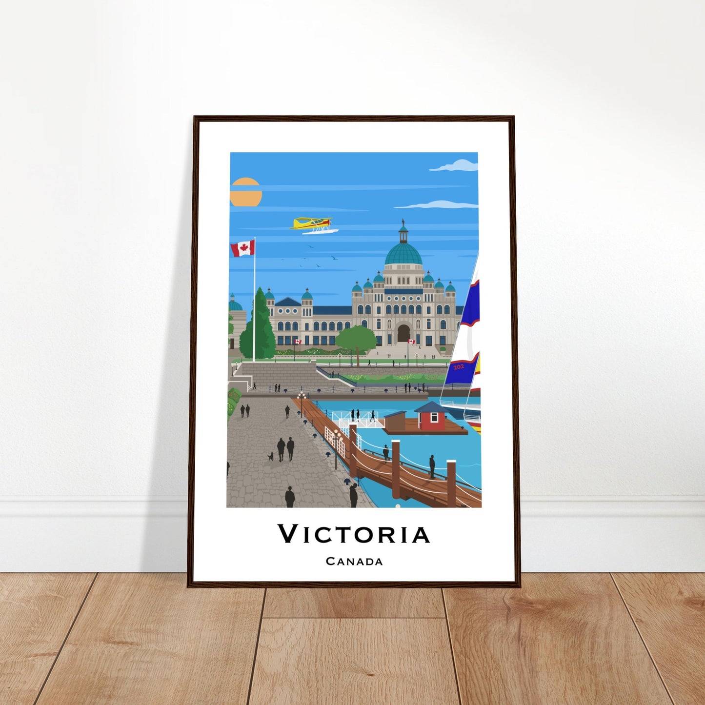 Victoria, Canada - Parliament House City Poster