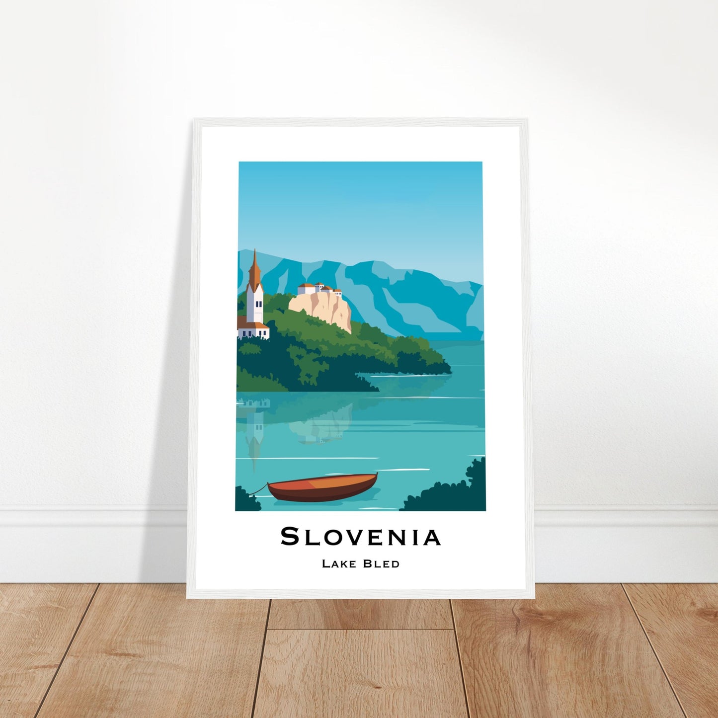 Bled, Slovenia - Lake Bled City Poster