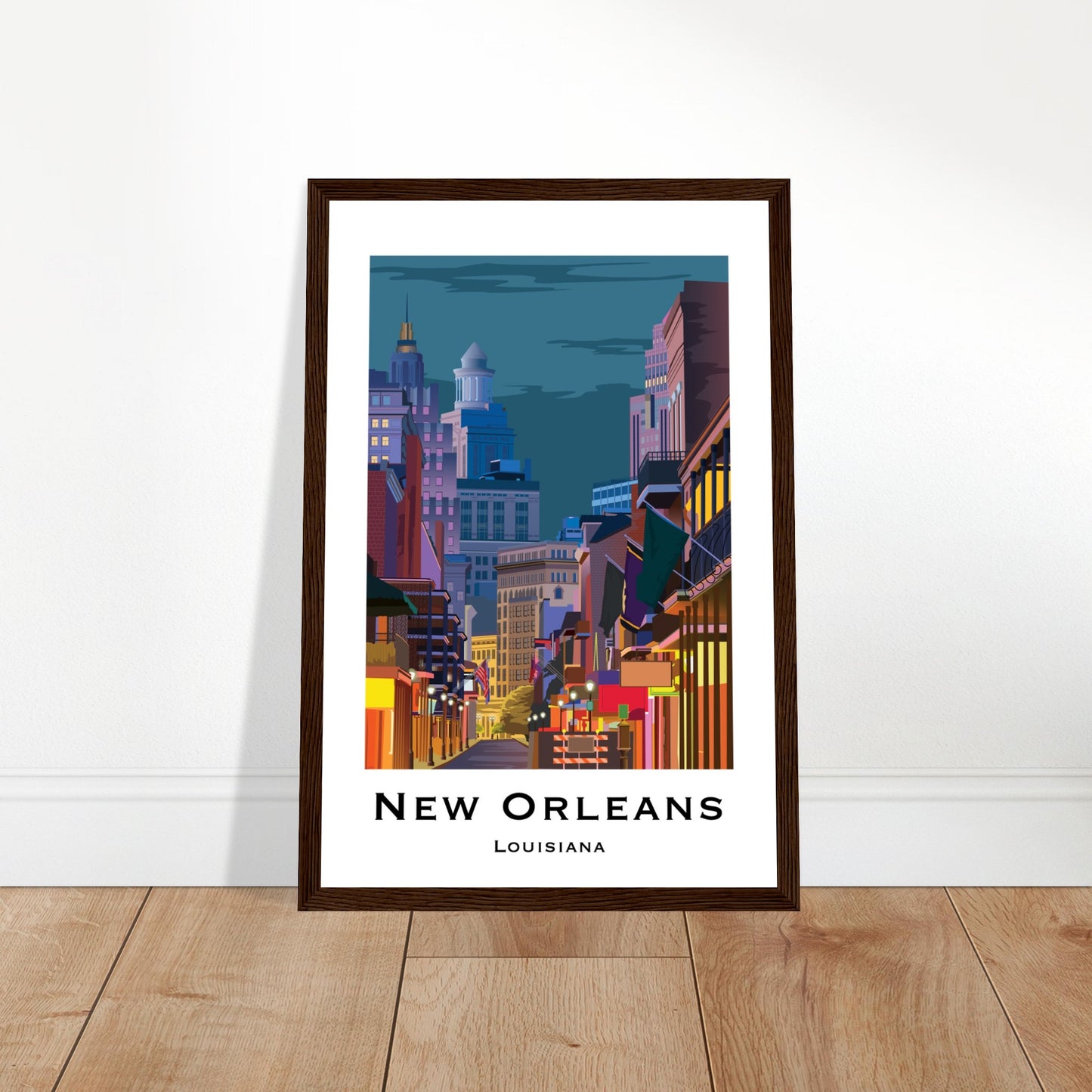 New Orleans, United States - Bourbon Street City Poster