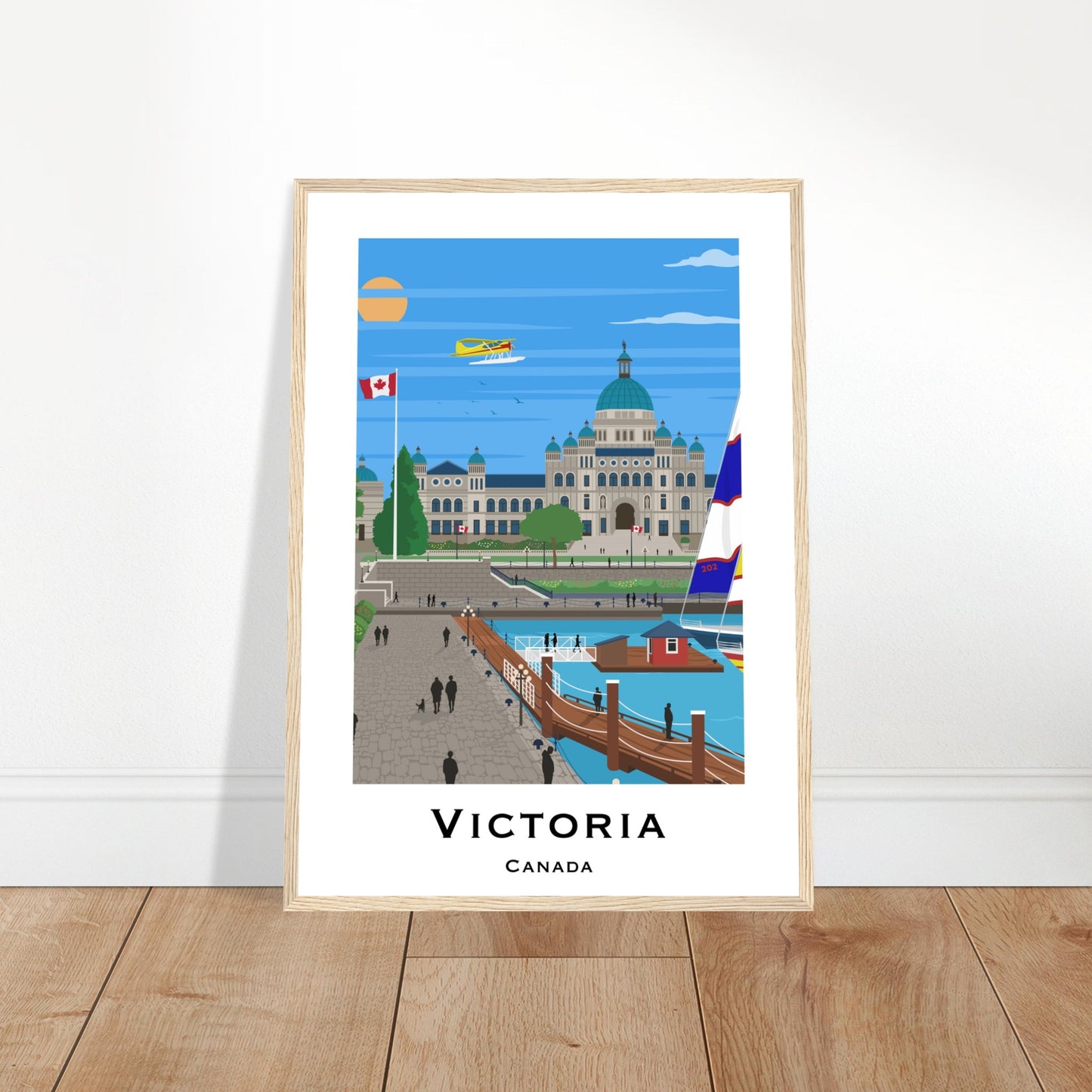 Victoria, Canada - Parliament House City Poster