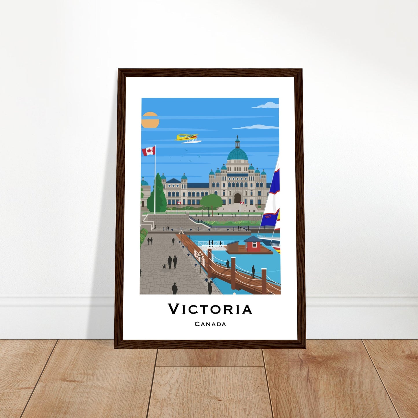 Victoria, Canada - Parliament House City Poster