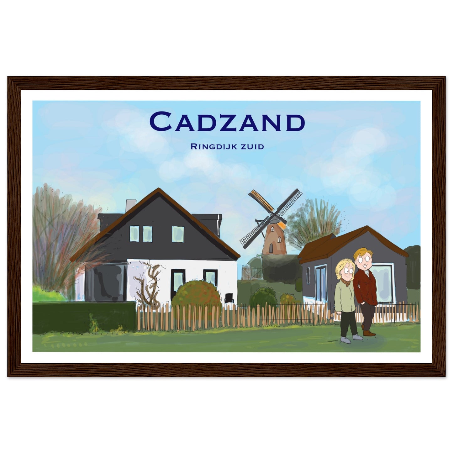 Cadzand Customized Poster ( Framed)