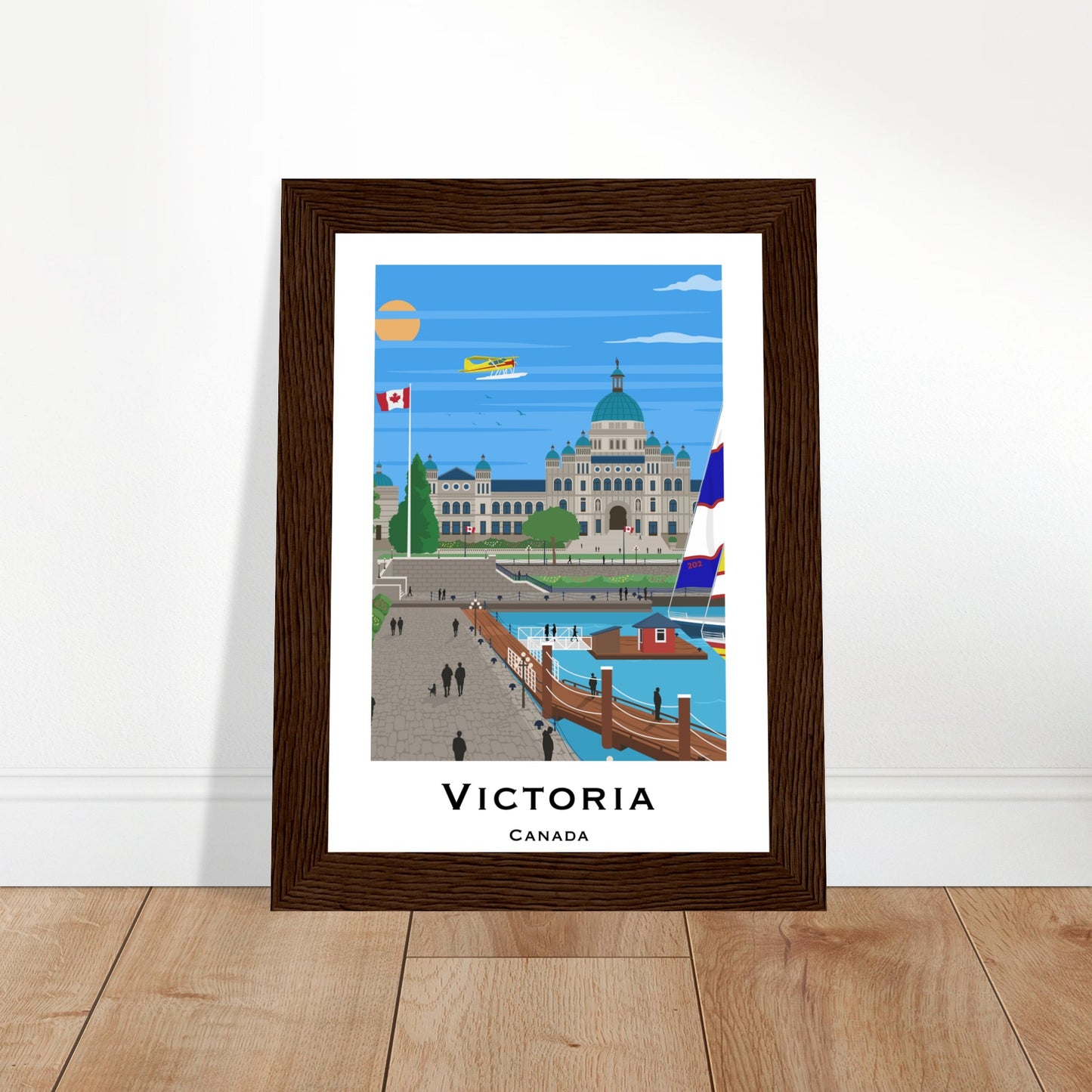 Victoria, Canada - Parliament House City Poster