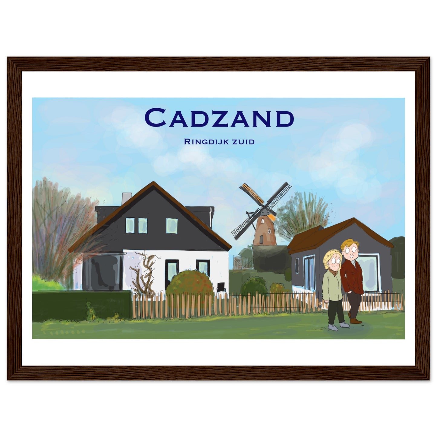 Cadzand Customized Poster ( Framed)