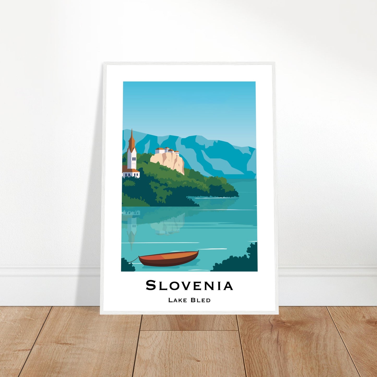 Bled, Slovenia - Lake Bled City Poster