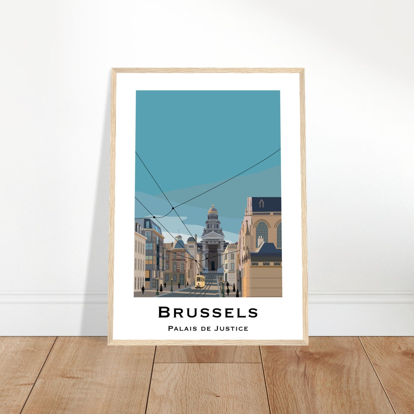 Brussels, Belgium - Palais de Justice City Poster