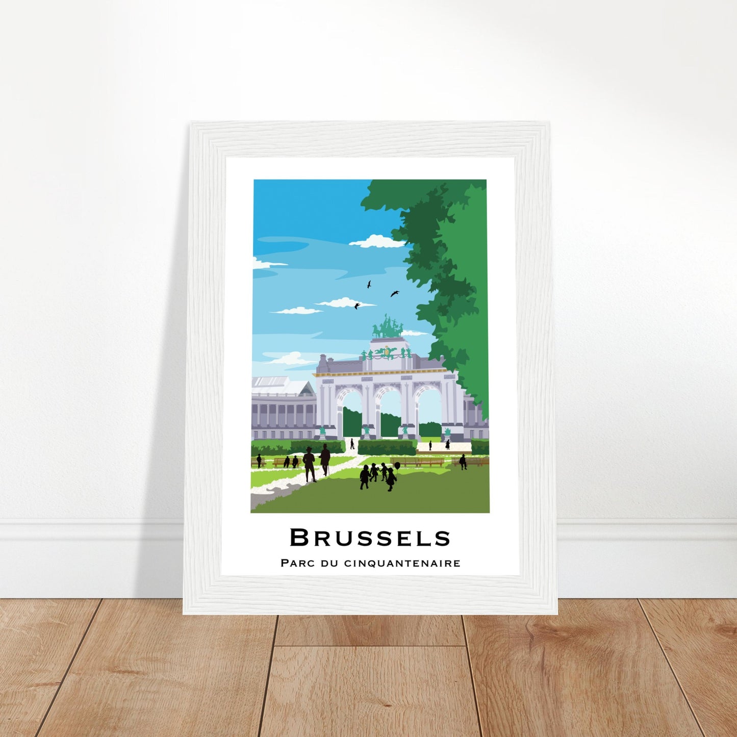 Brussels, Belgium - Cinquantenaire City Poster