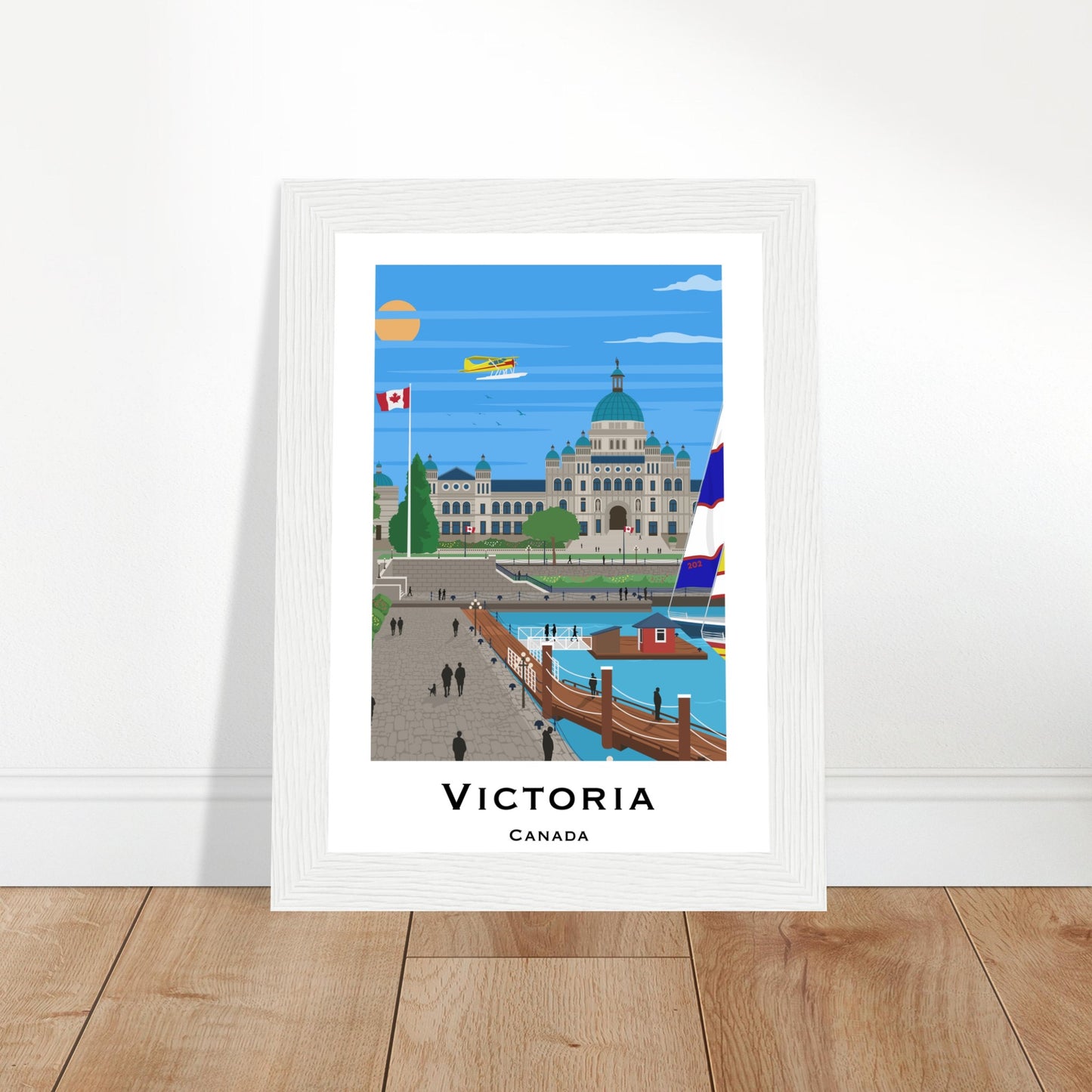 Victoria, Canada - Parliament House City Poster