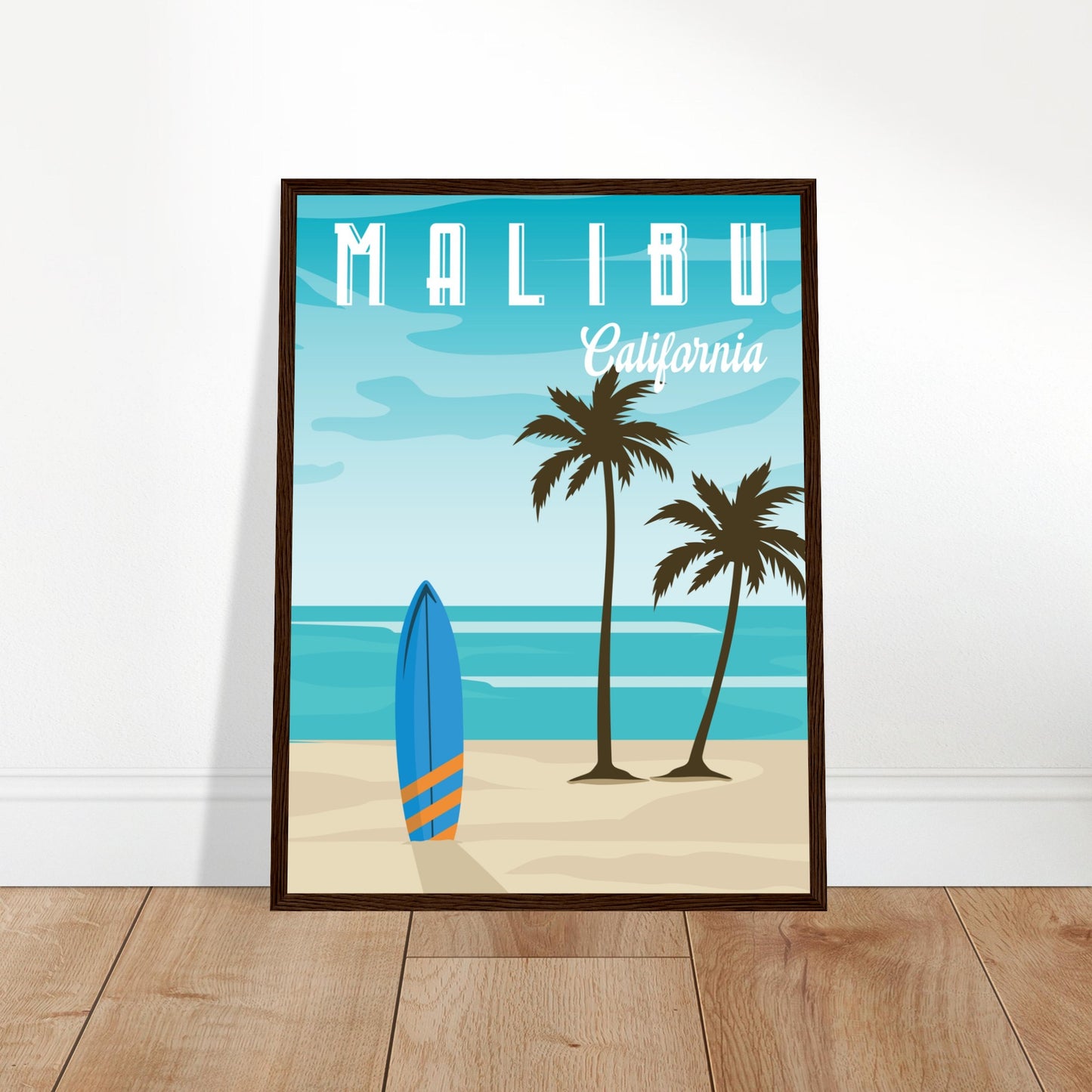 Malibu, United States - Surfrider Beach City Poster