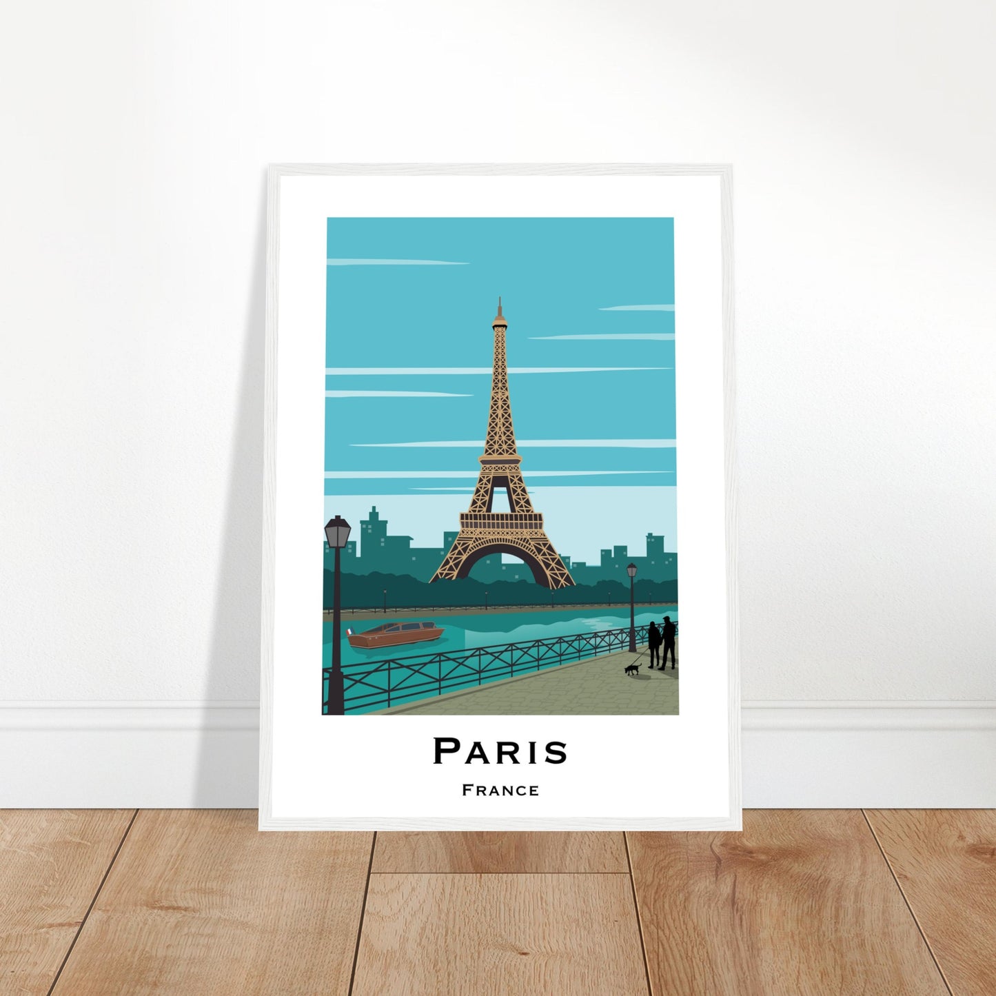 Paris, France - Eiffel Tower City Poster