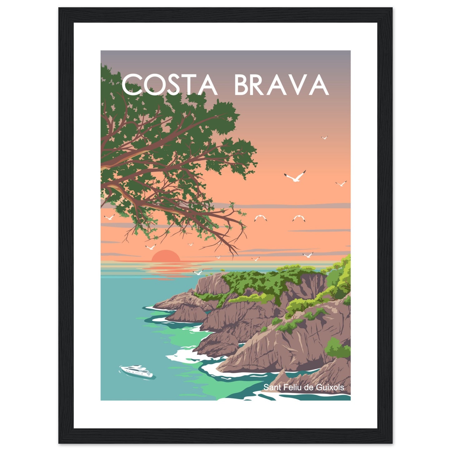 Costa Brava - Cala de l'Ametller Framed Poster