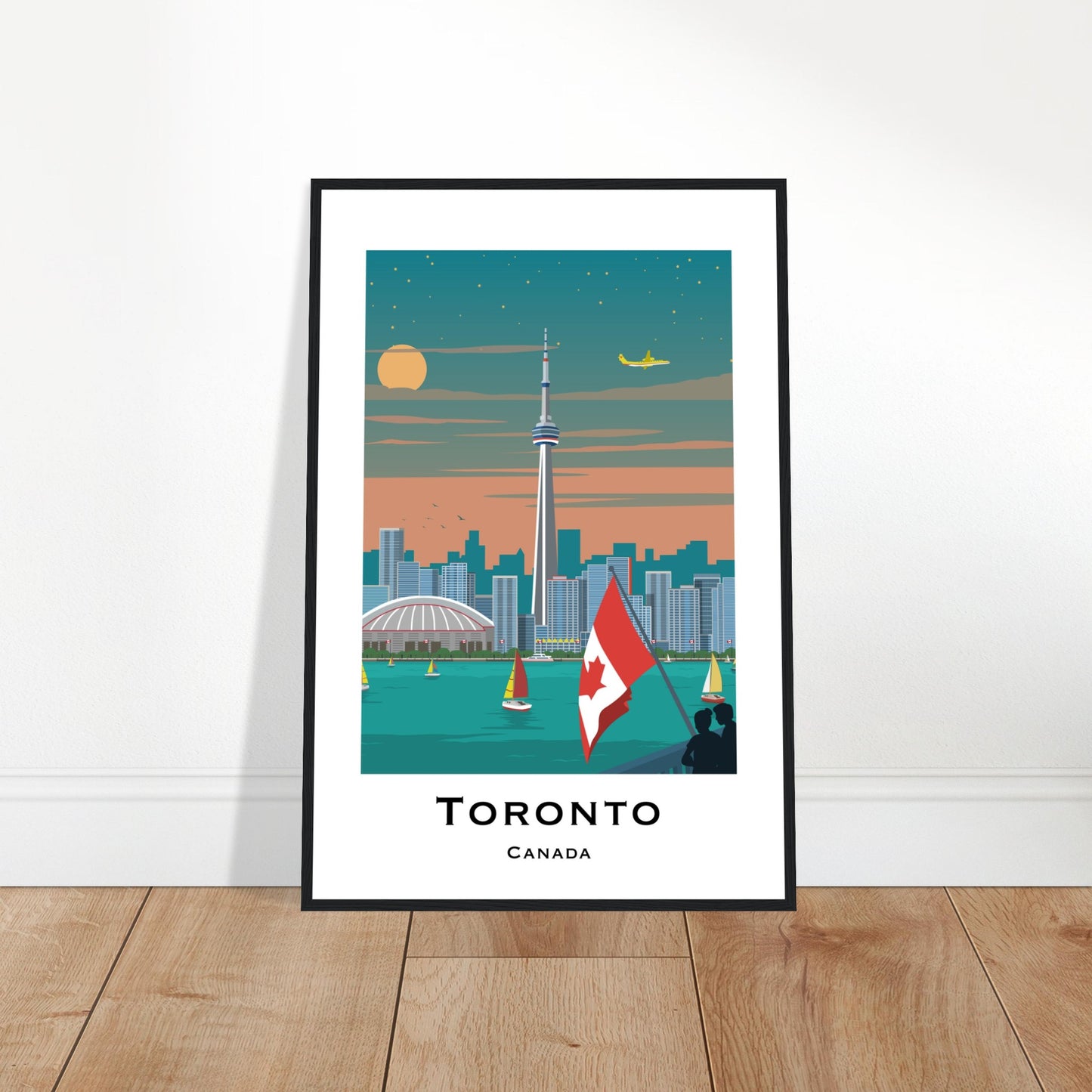 Toronto, Canada - CN Tower Skyline Poster