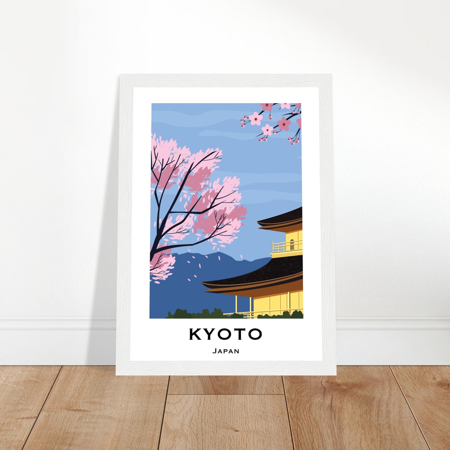 Kyoto, Japan - Mountain View City Poster