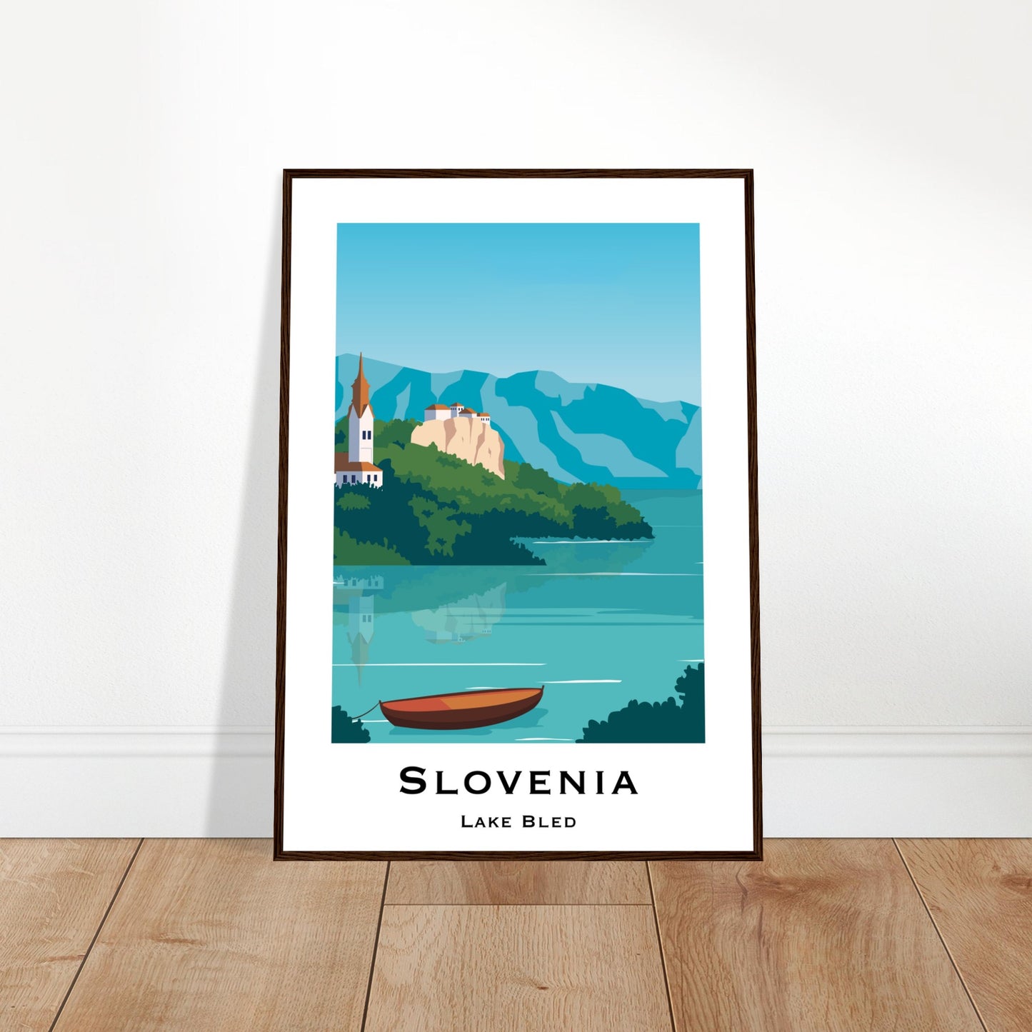 Bled, Slovenia - Lake Bled City Poster