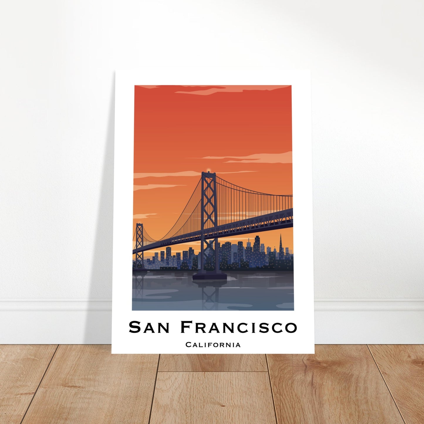 San Francisco, United States - Golden Gate Bridge City Poster