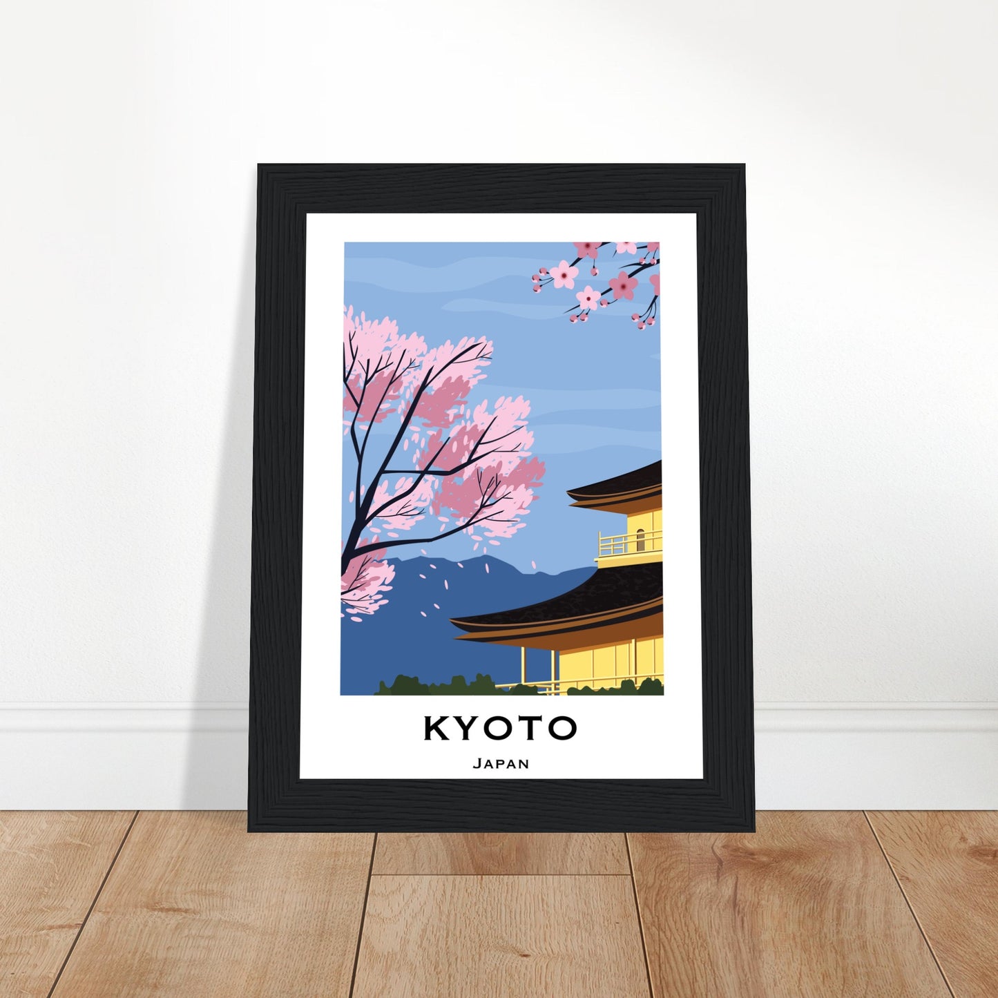 Kyoto, Japan - Mountain View City Poster