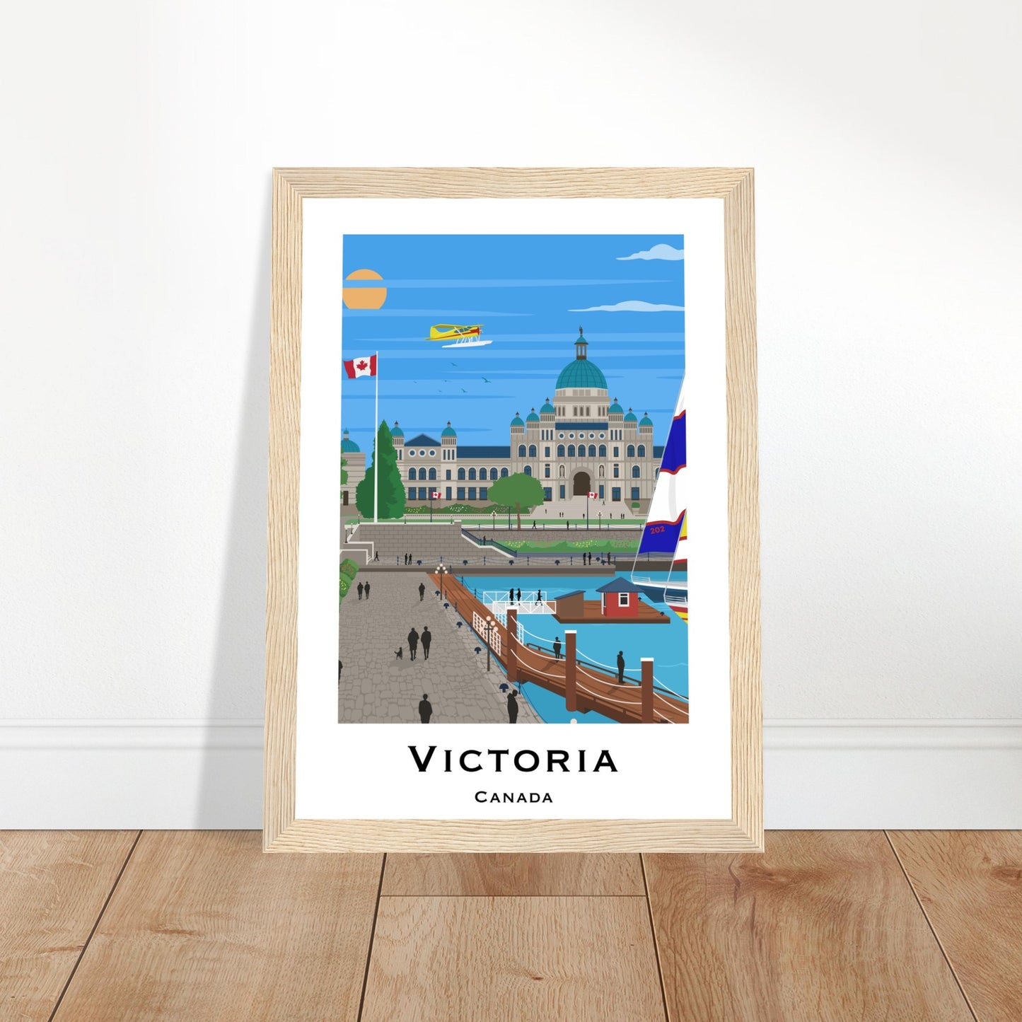 Victoria, Canada - Parliament House City Poster