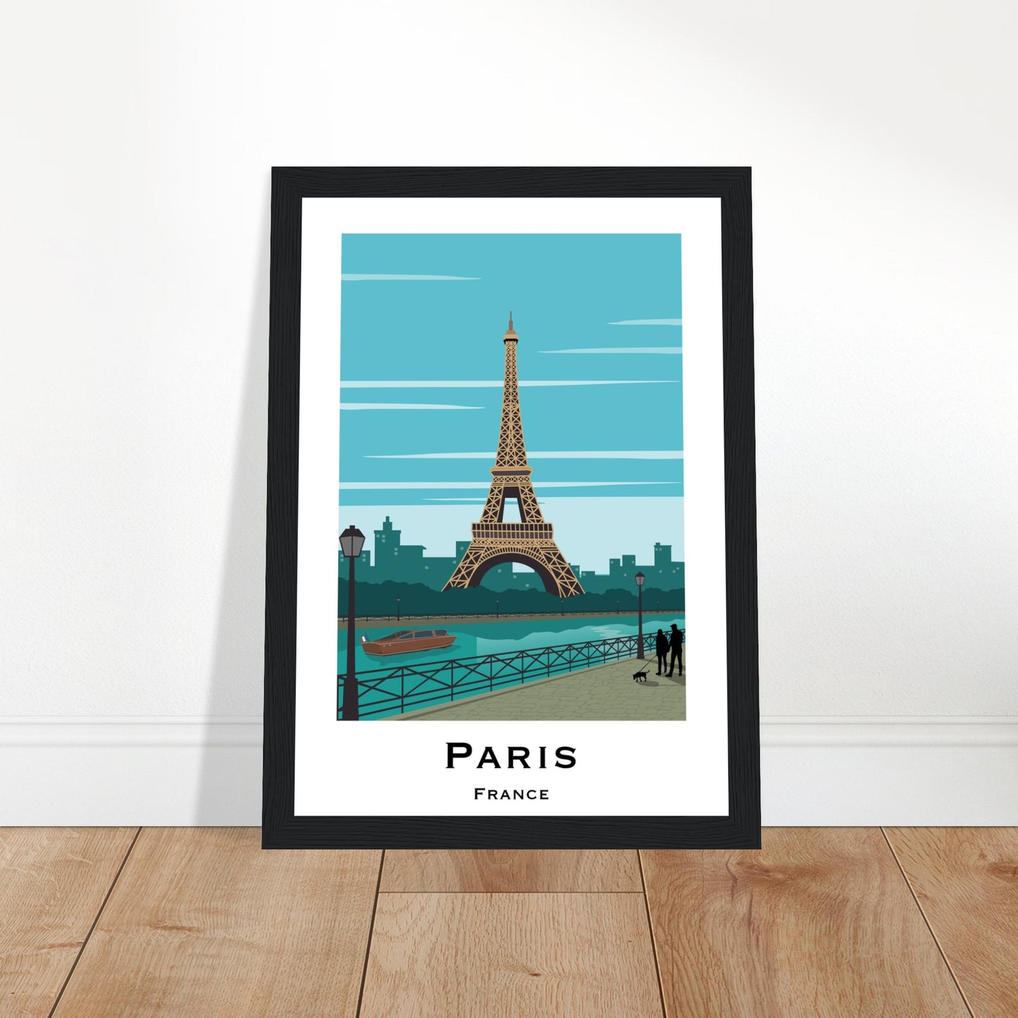 Paris, France - Eiffel Tower City Poster