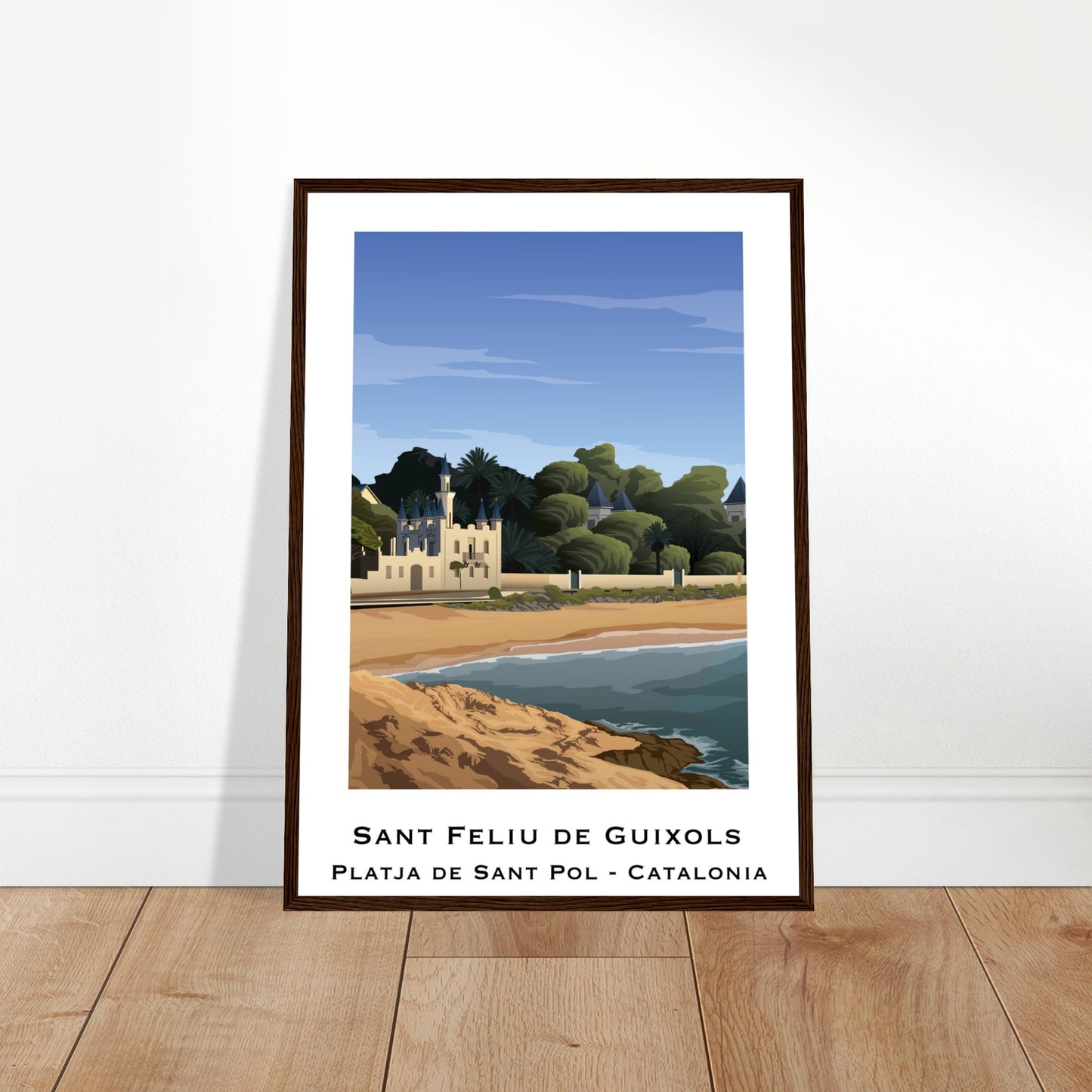 Sant Feliu de Guíxols, Spain - Platja de Sant Pol Poster