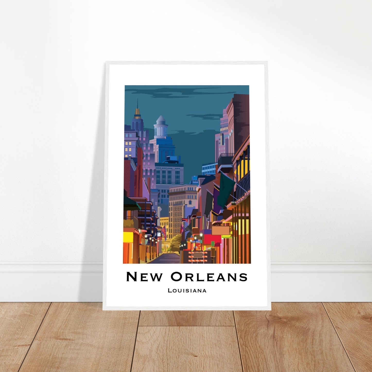 New Orleans, United States - Bourbon Street City Poster