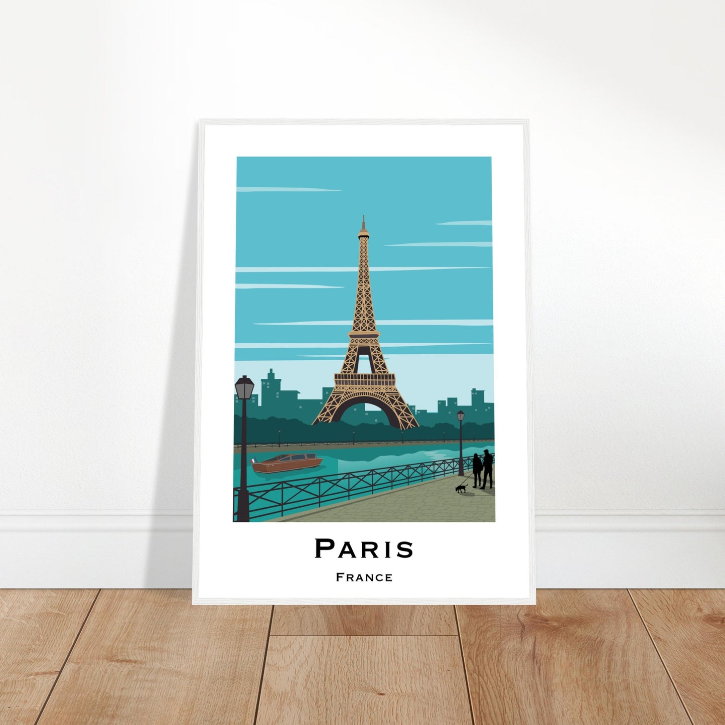 Paris, France - Eiffel Tower City Poster