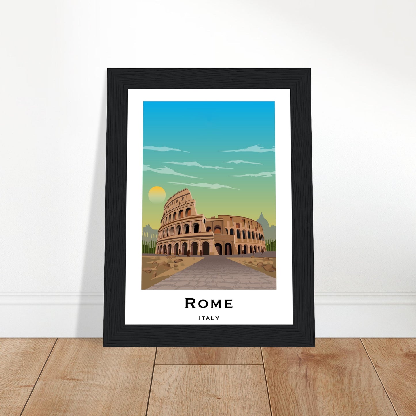 Rome, Italy - Coliseum City Poster