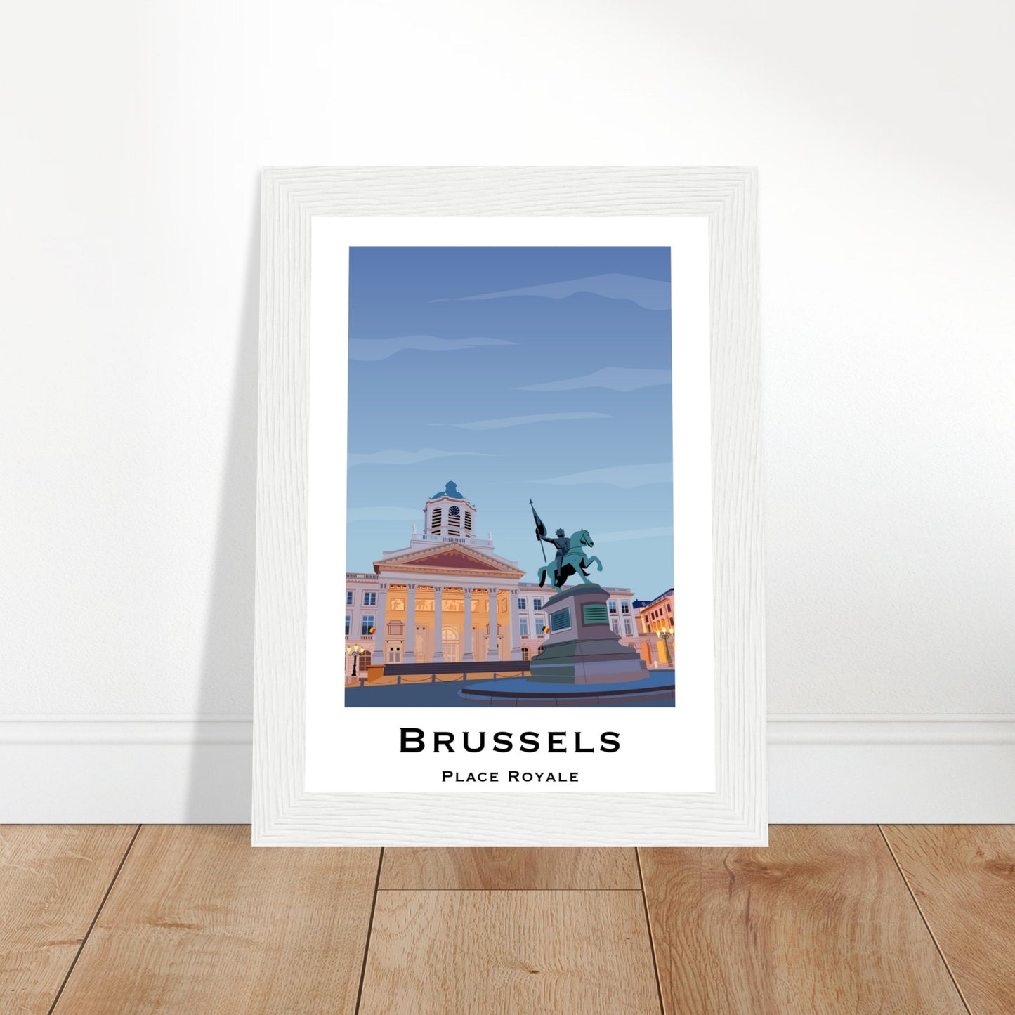 Brussels, Belgium - Place Royale City Poster