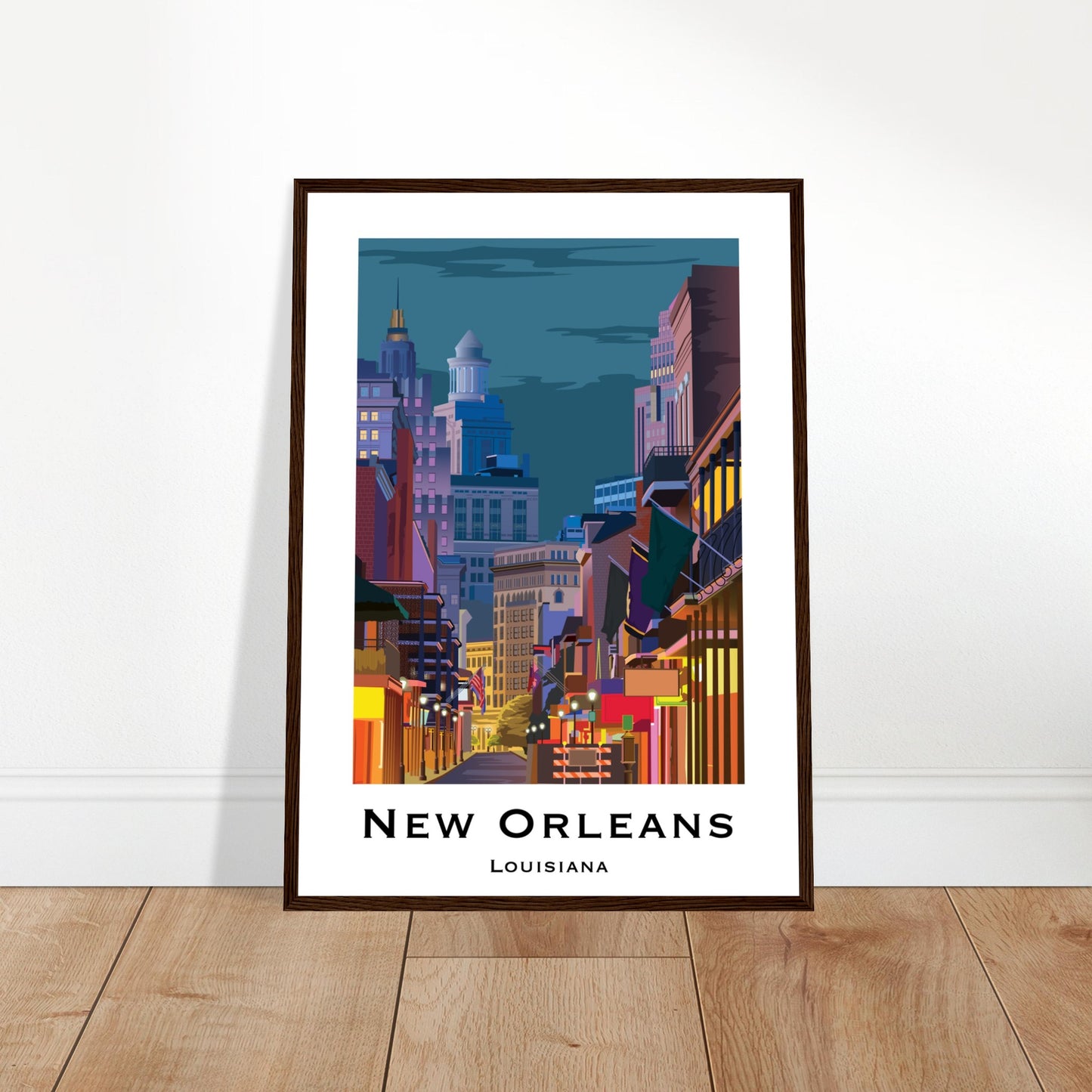 New Orleans, United States - Bourbon Street City Poster