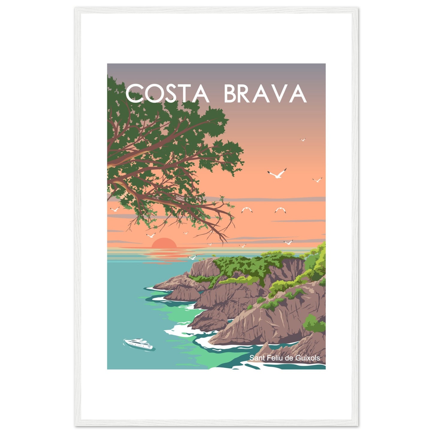 Costa Brava - Cala de l'Ametller Framed Poster