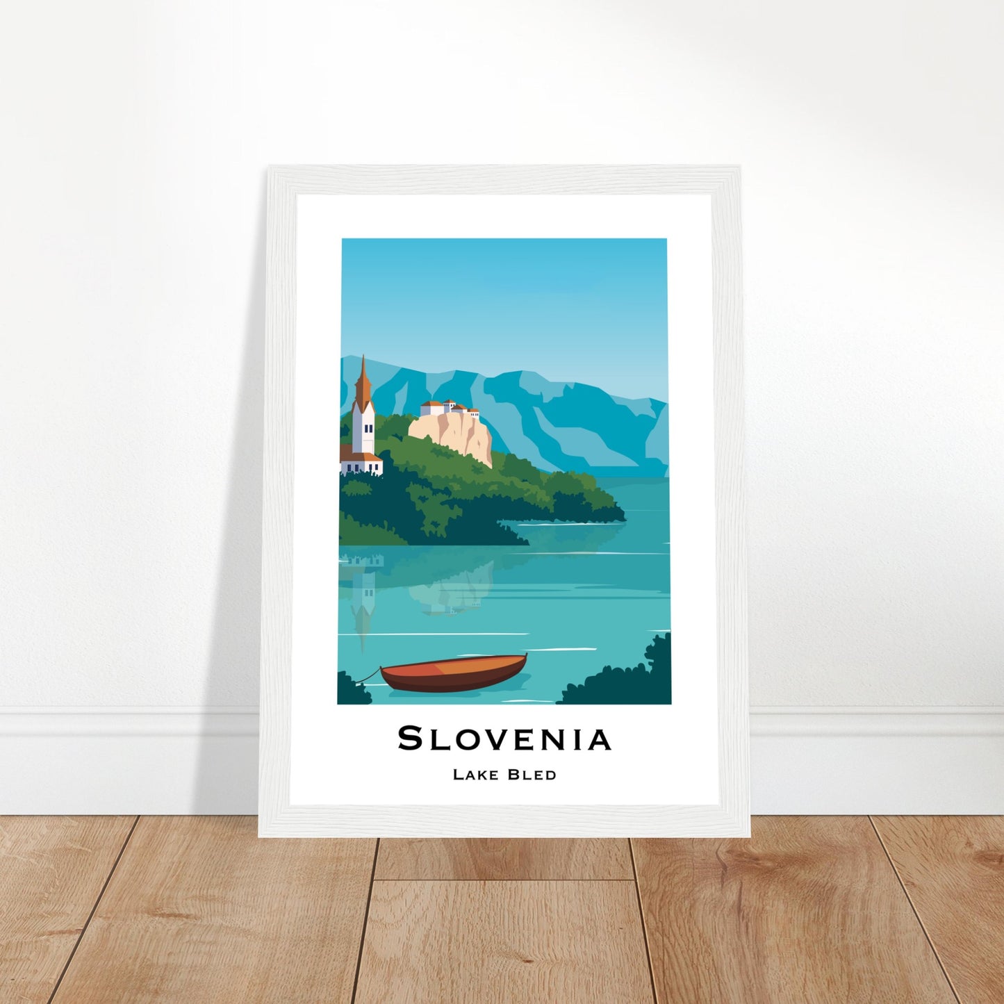 Bled, Slovenia - Lake Bled City Poster