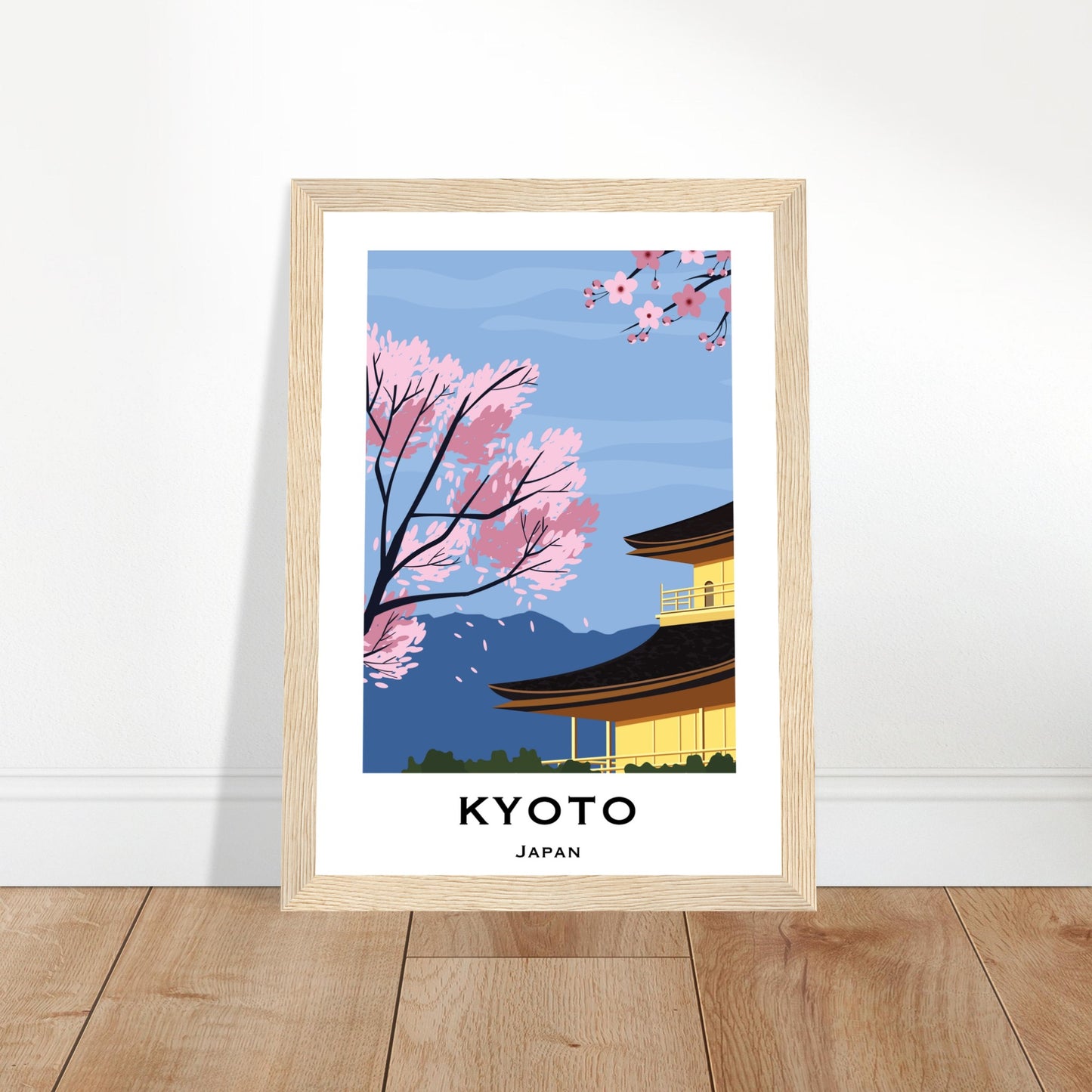 Kyoto, Japan - Mountain View City Poster