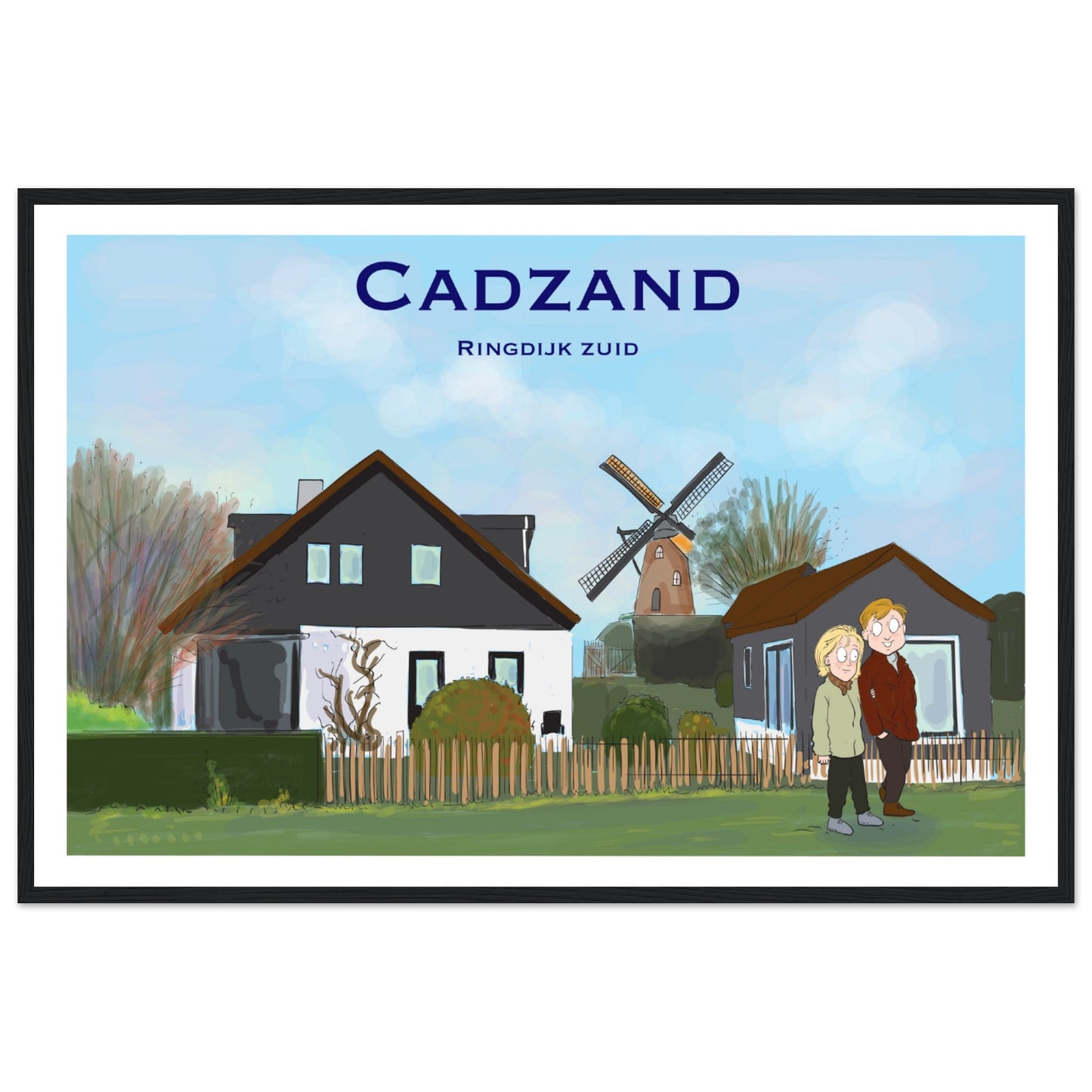 Cadzand Customized Poster ( Framed)