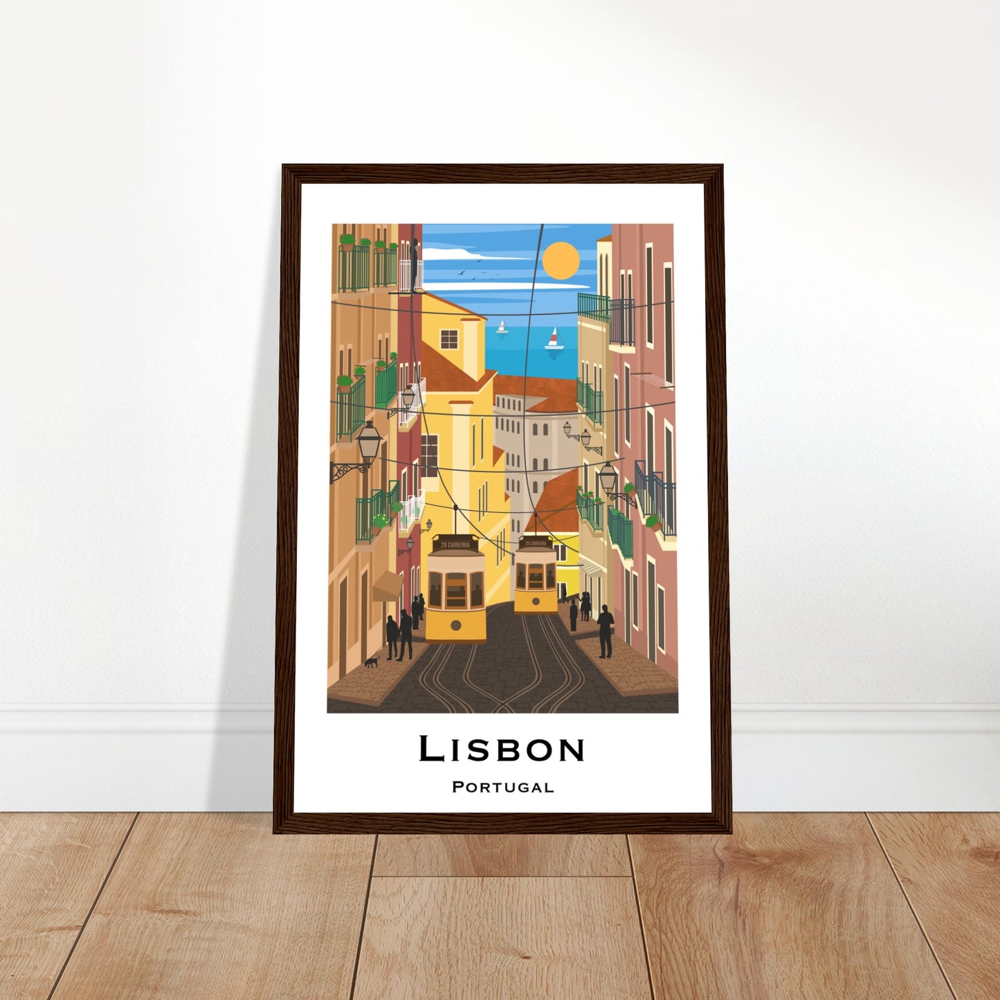 Lisbon, Portugal - Tram City Poster